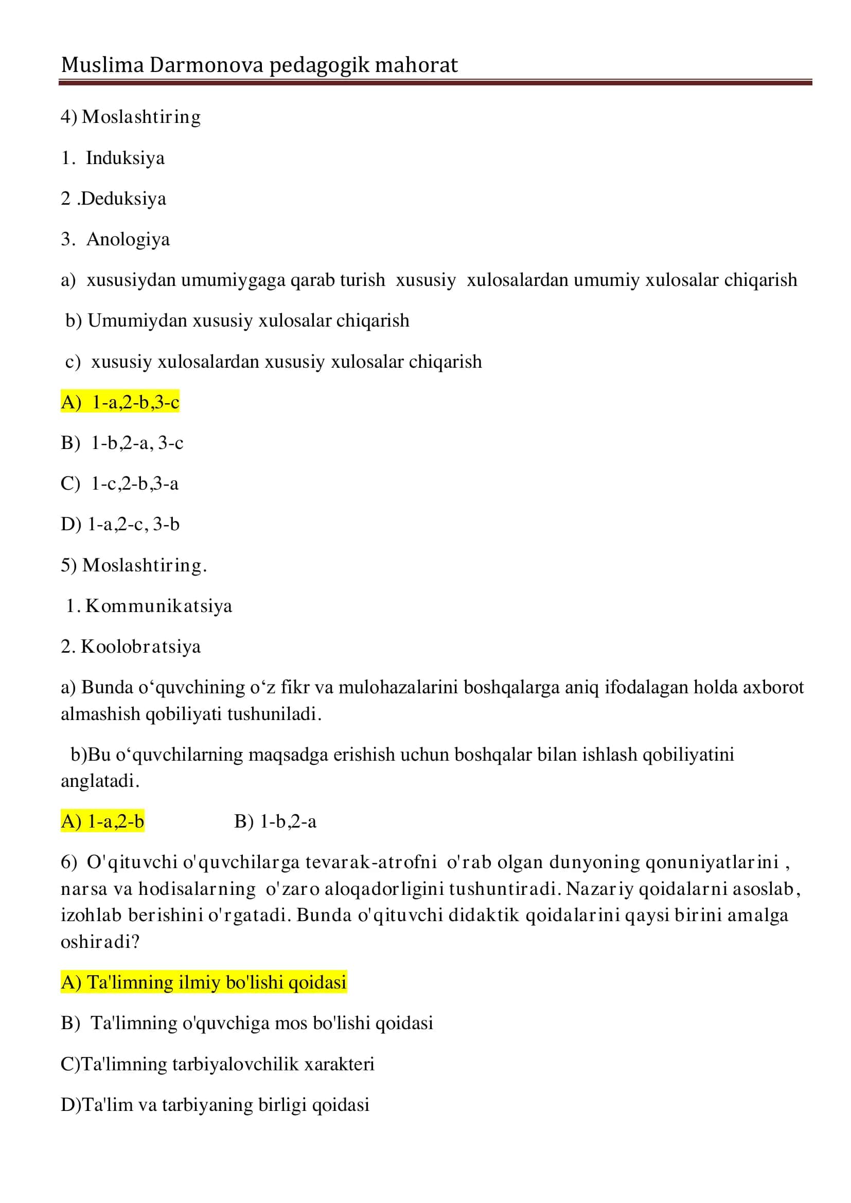 Pedagogik mahorat 2