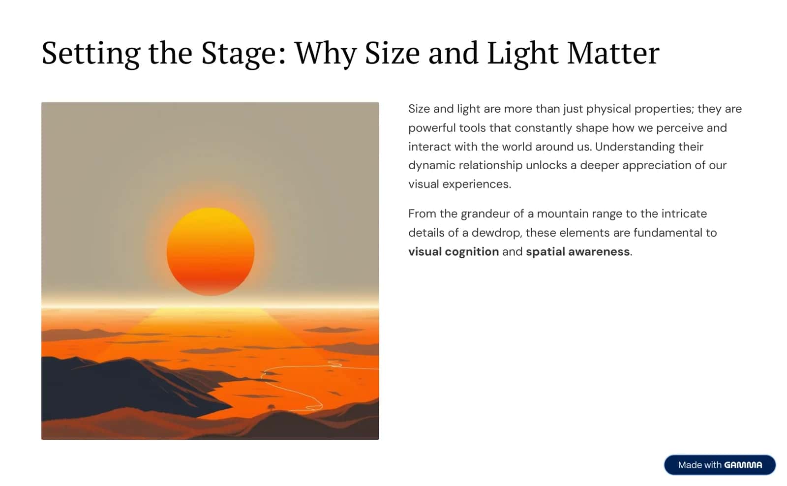 The Interplay of Size and Light: Shaping Our Perception 2
