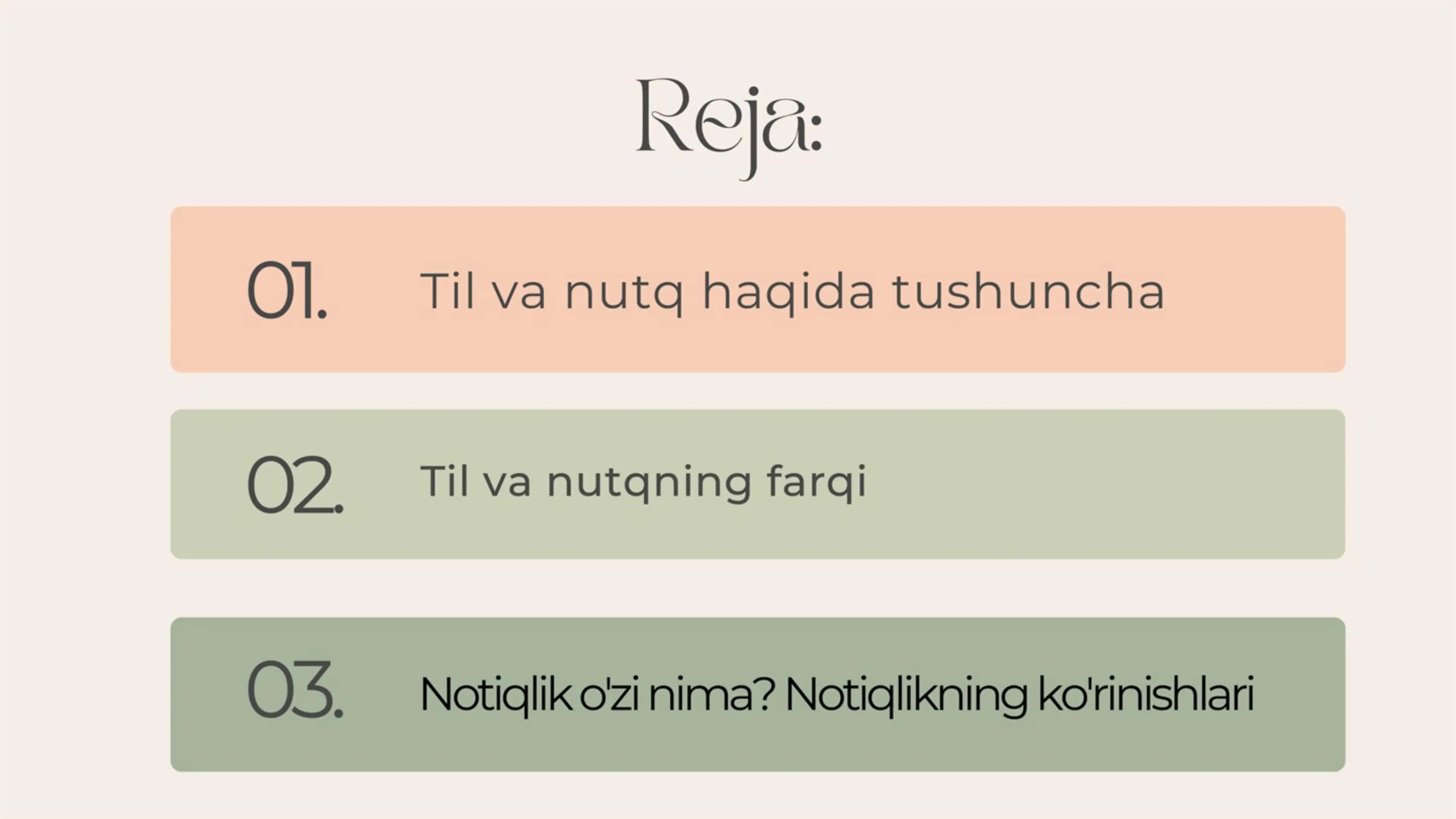 Til va nutq. Notiqlikning ko'rinishlari 2