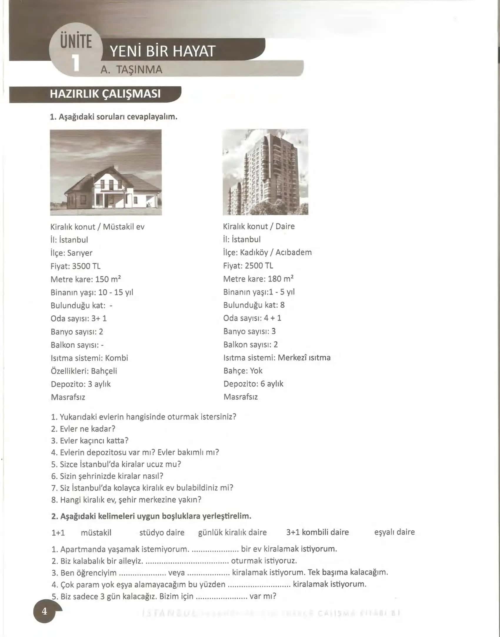 istanbul kitap b1 çalışma kitabı 2