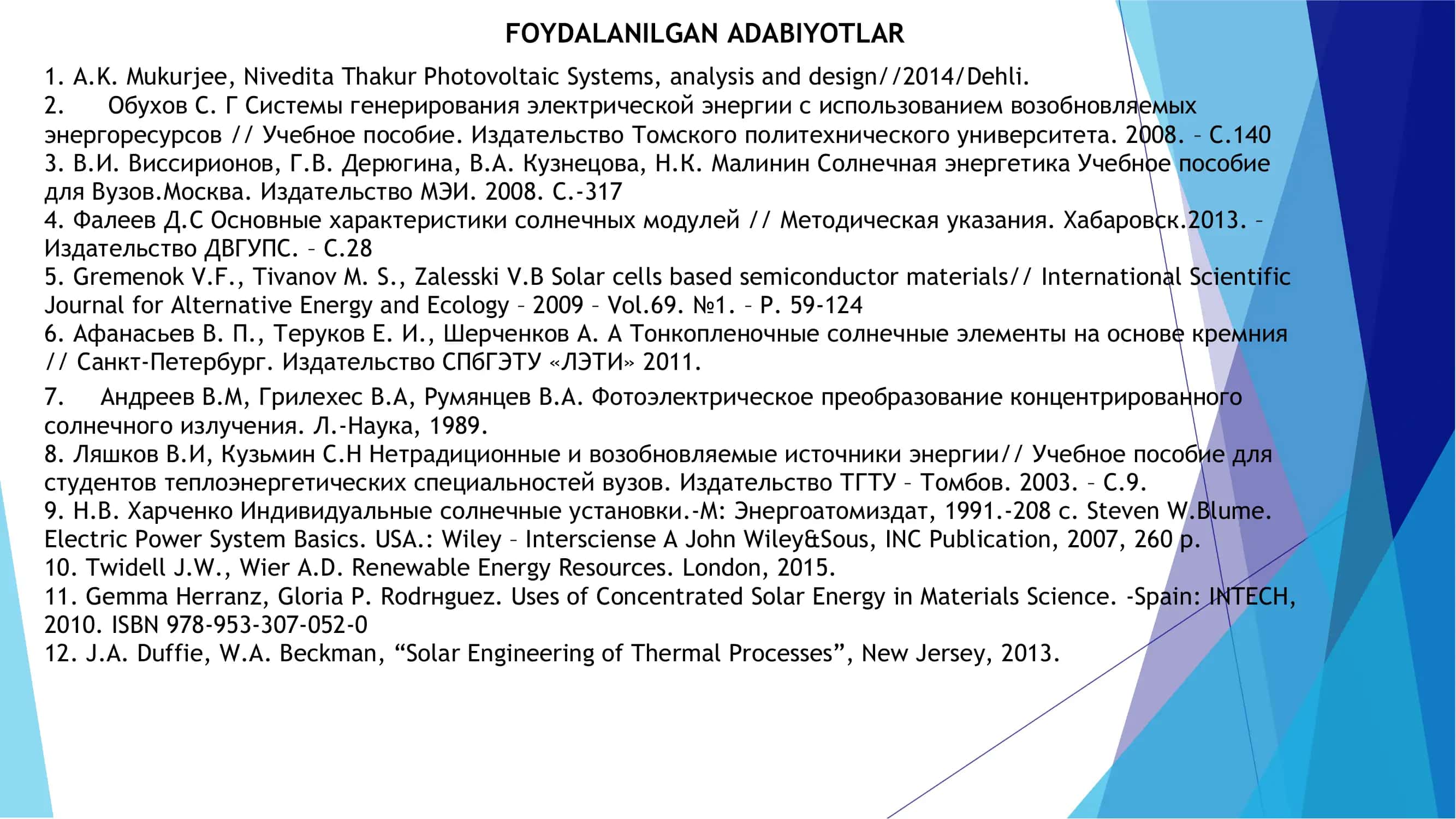 Quyosh energetikasi 2