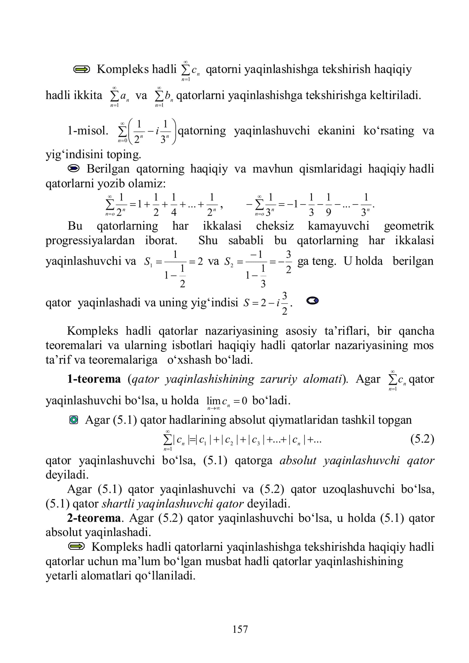 [2.5. KOMPLEKS HADLI QATORLAR] 2