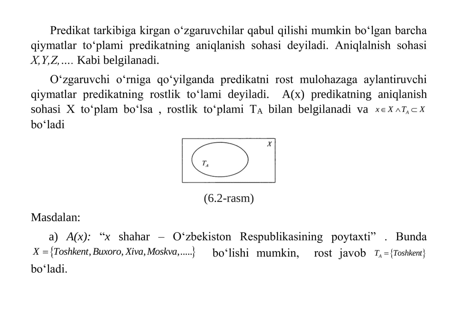 Predikatlar va ular ustida amallar 2