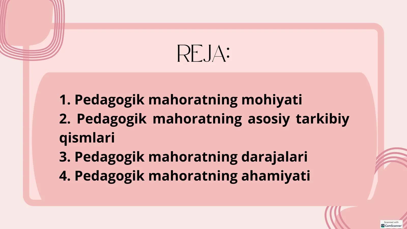 “O‘QITUVCHINING PEDAGOGIK MAHORATI” 2