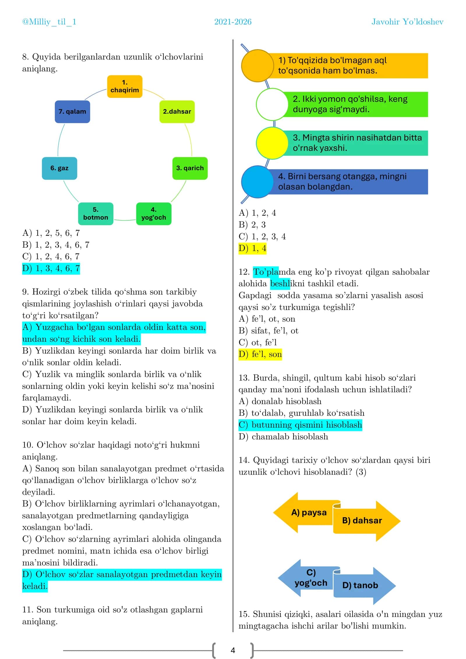 Son so’z turkumi 2