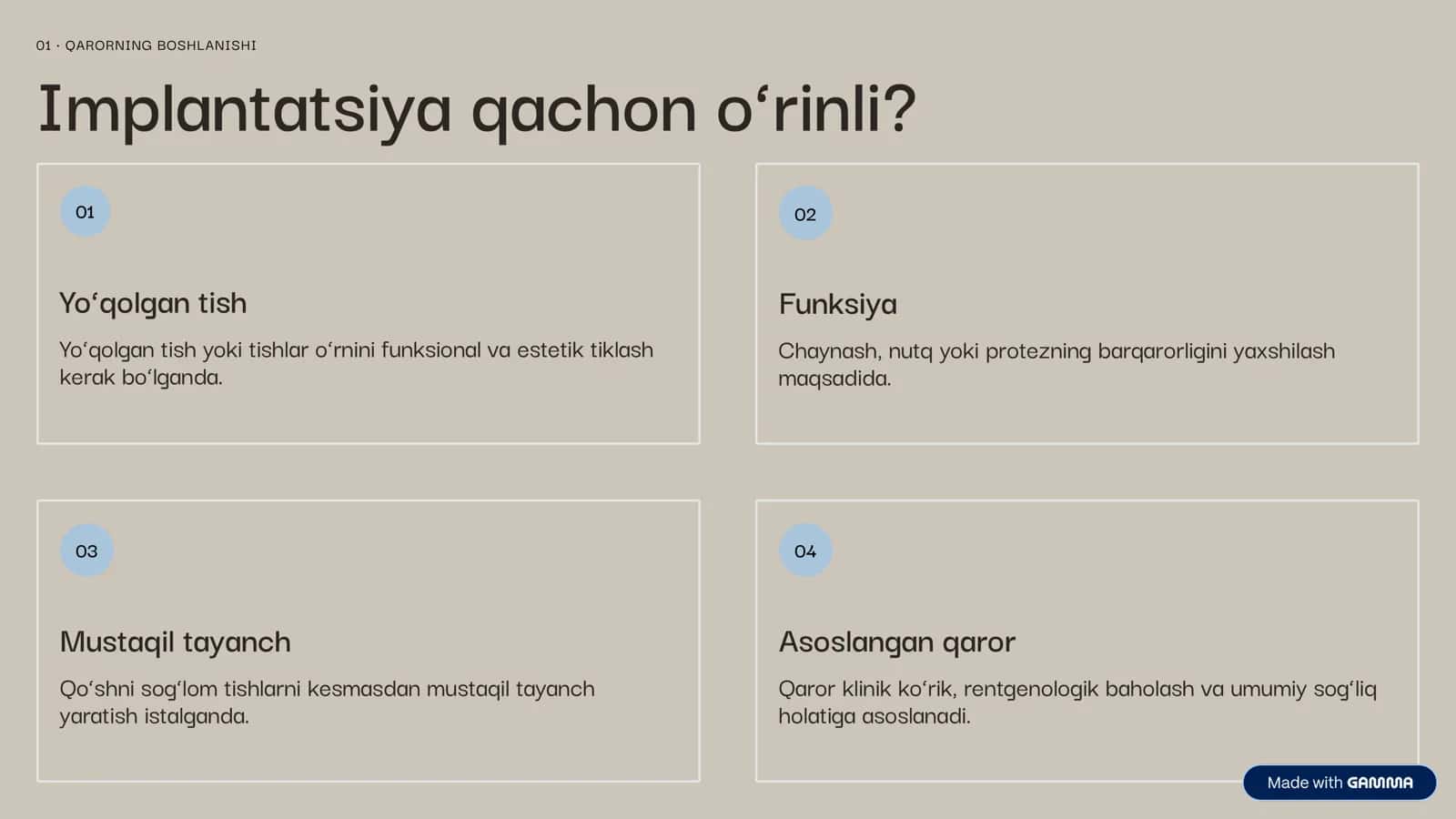 TISH IMPLANTATSIYASI 2