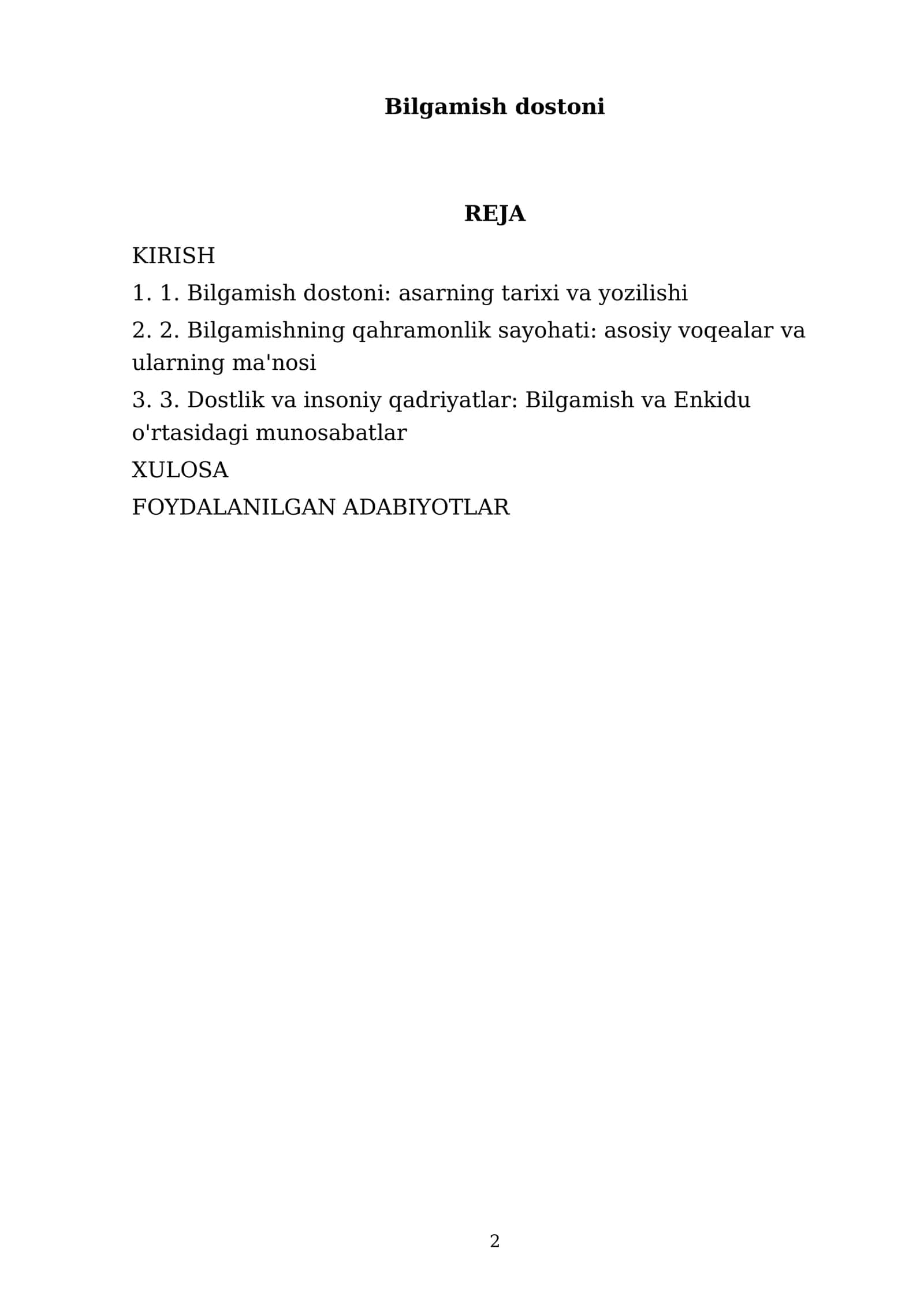 Bilgamish dostoni 2