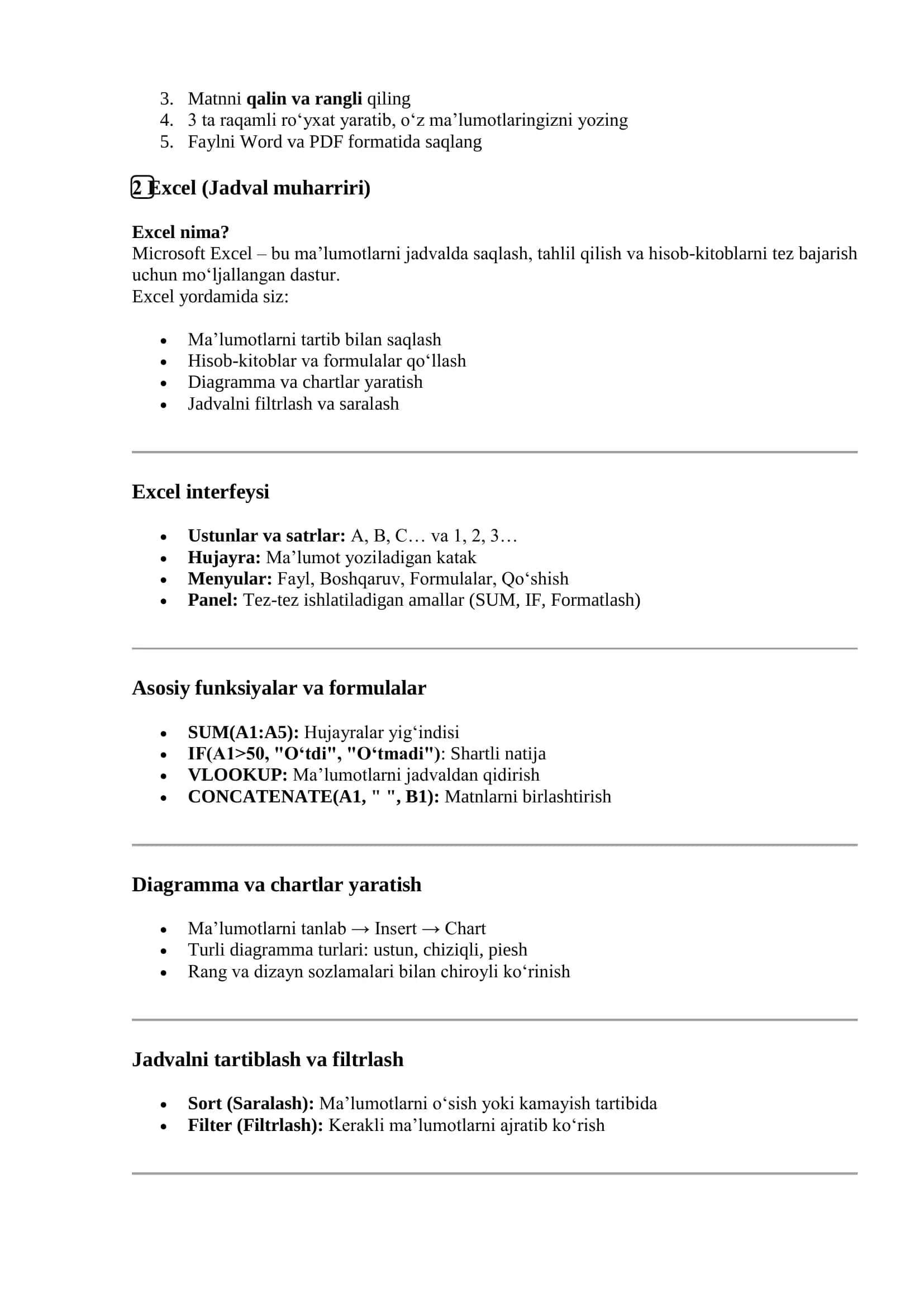 pdf,word,excel va power point 2