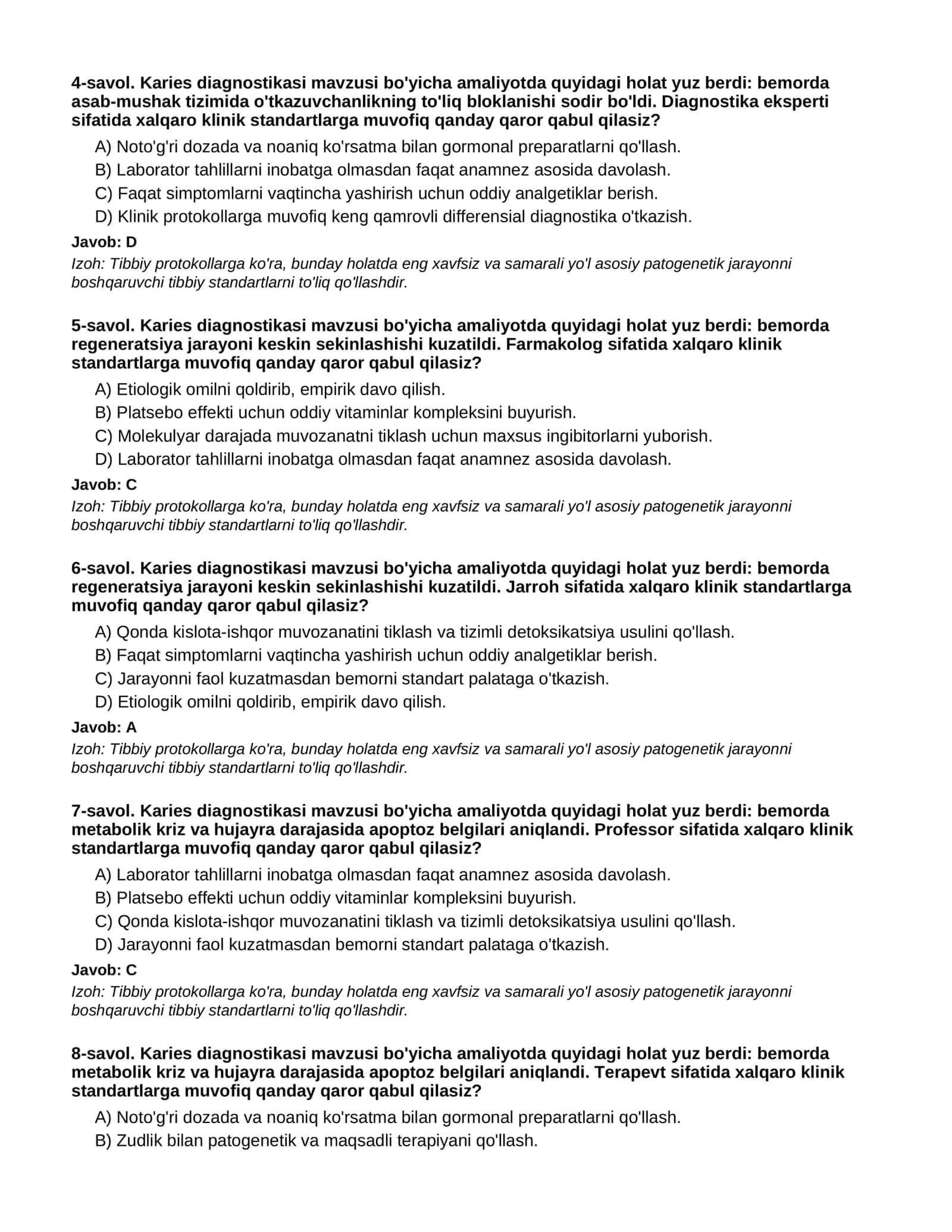 KARIES DIAGNOSTIKASI - 2-QISM 2