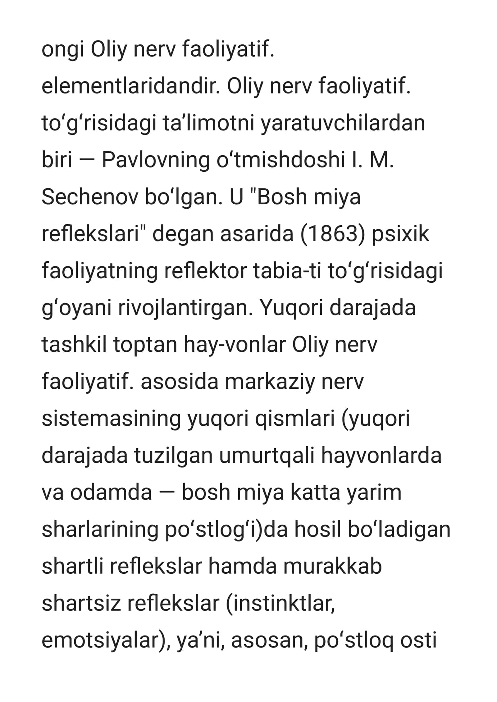 Oliy nerv faoliyati 2