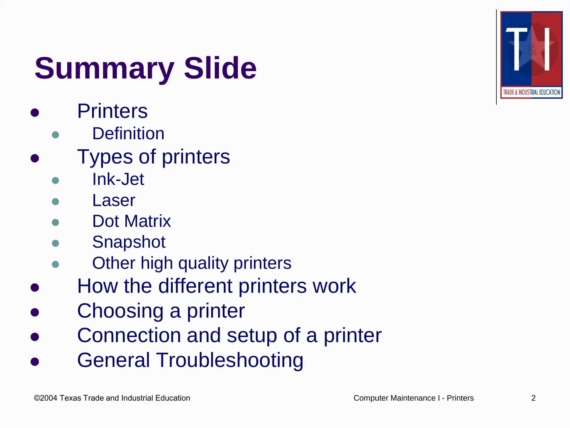 Printers 2
