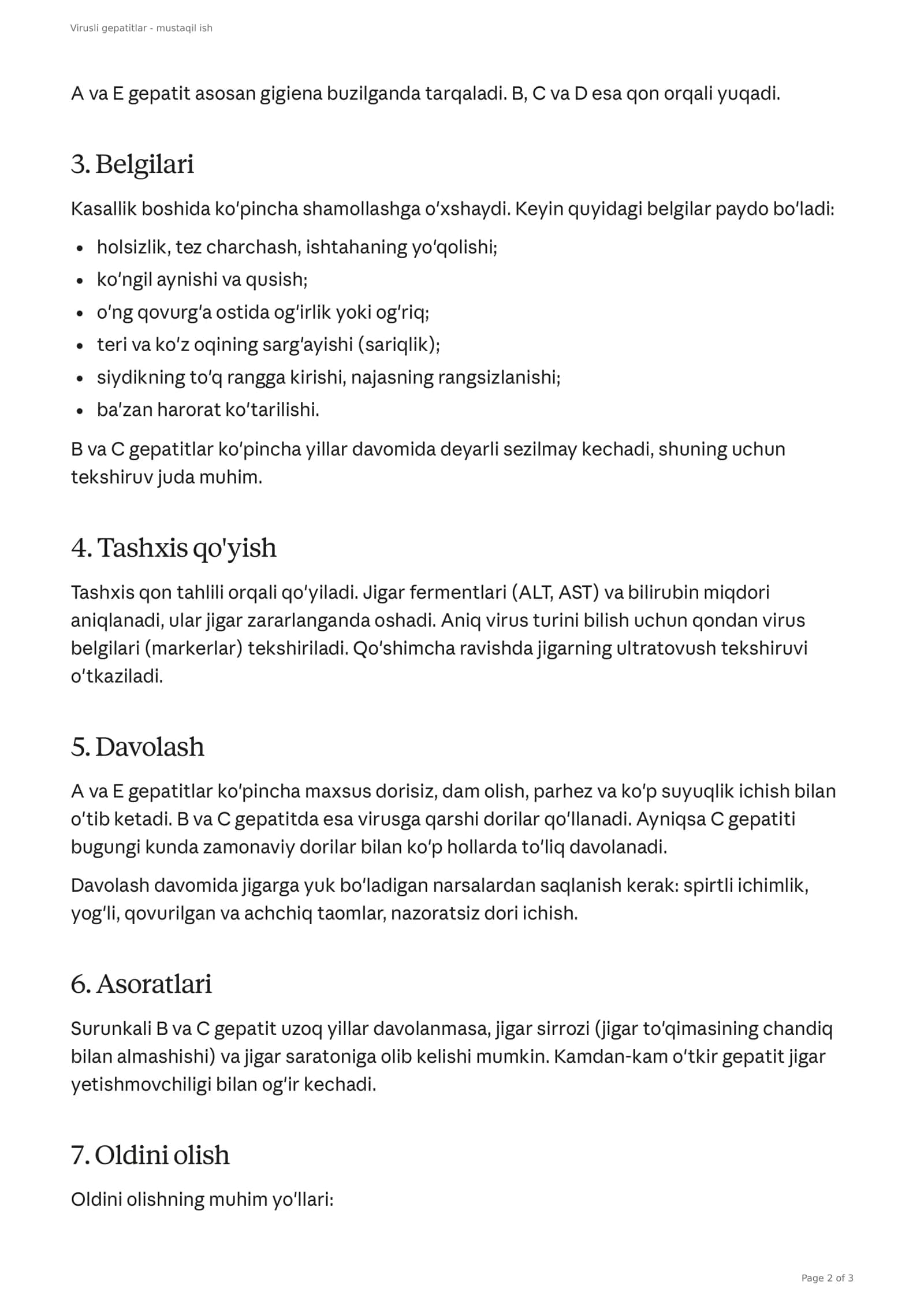 Virusli gepatitlar 2