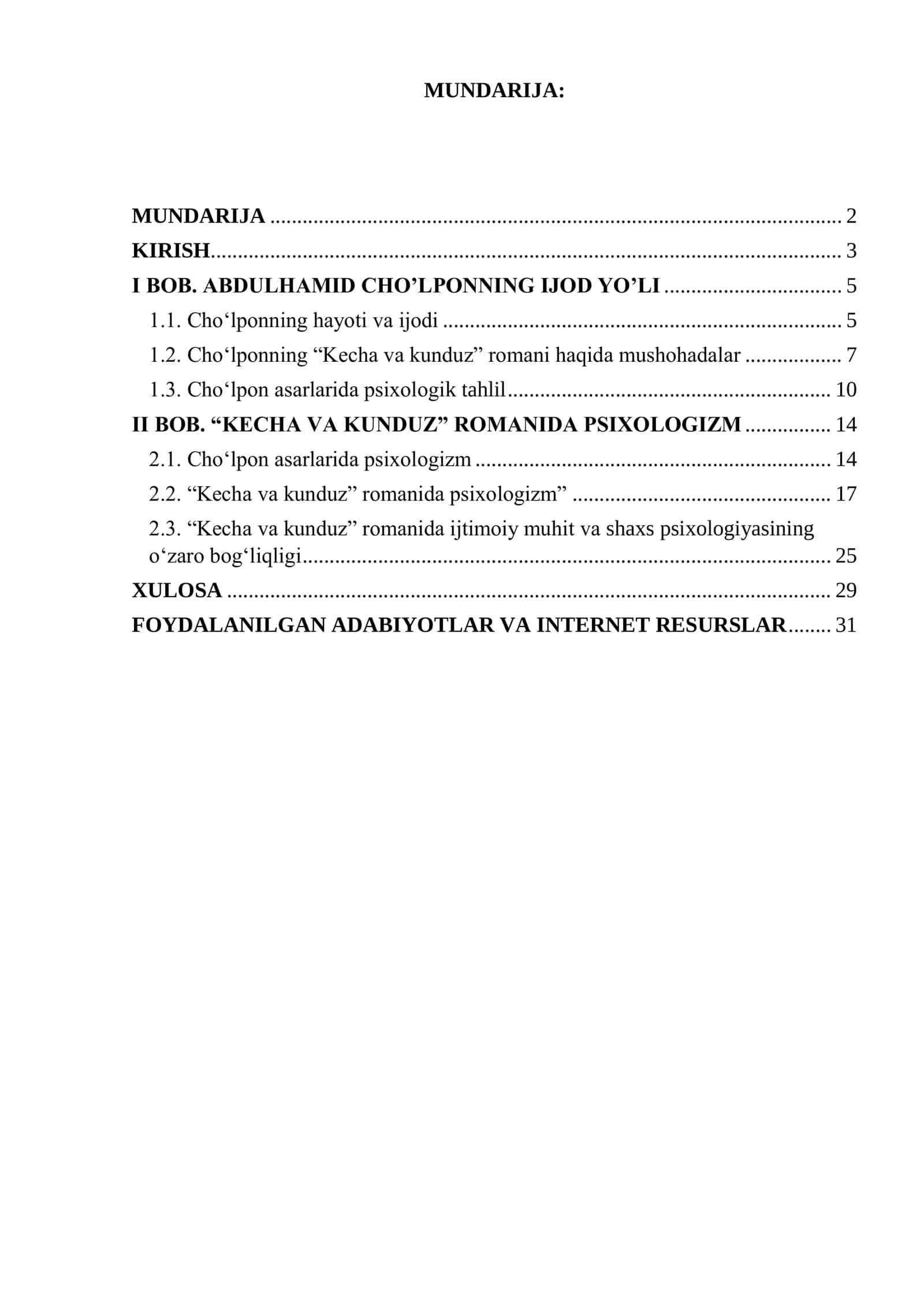 KECHA VA KUNDUZ ROMANI 2