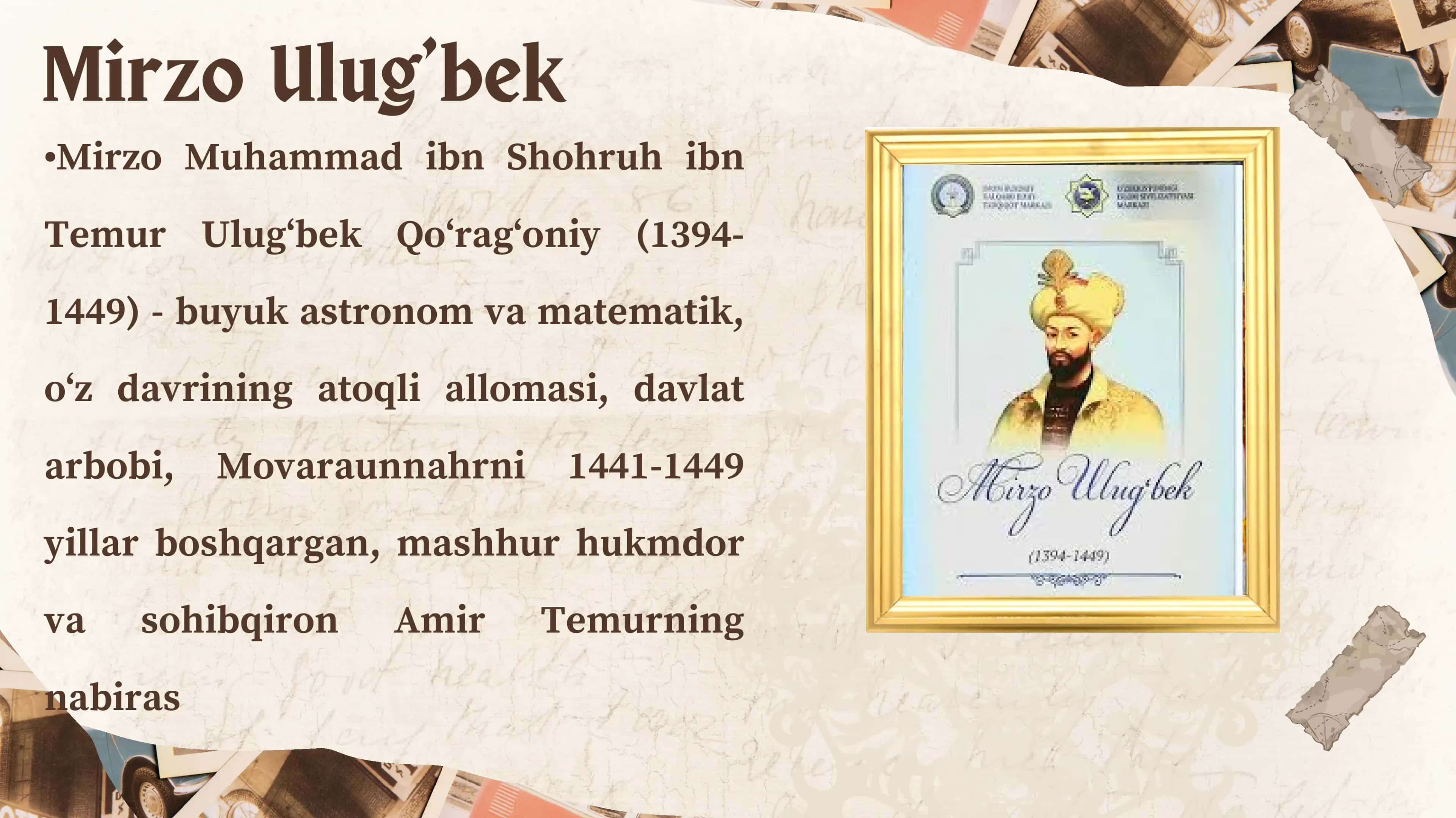 Mirzo Ulug’bek 2