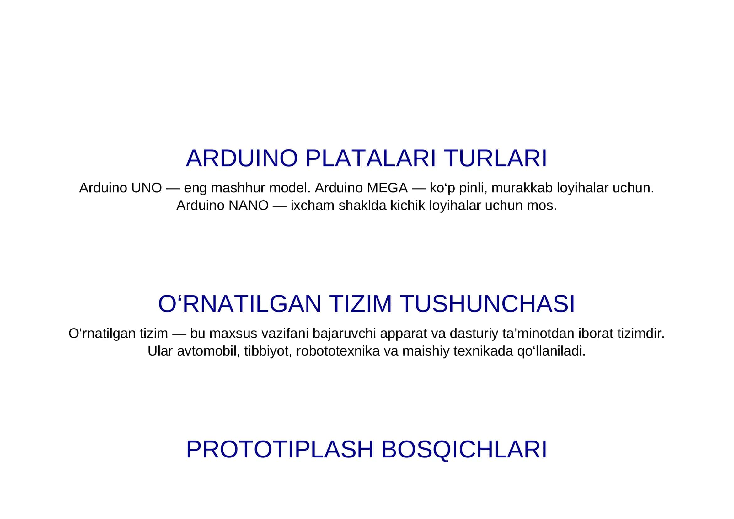 ARDUINO PLATFORMASI 2