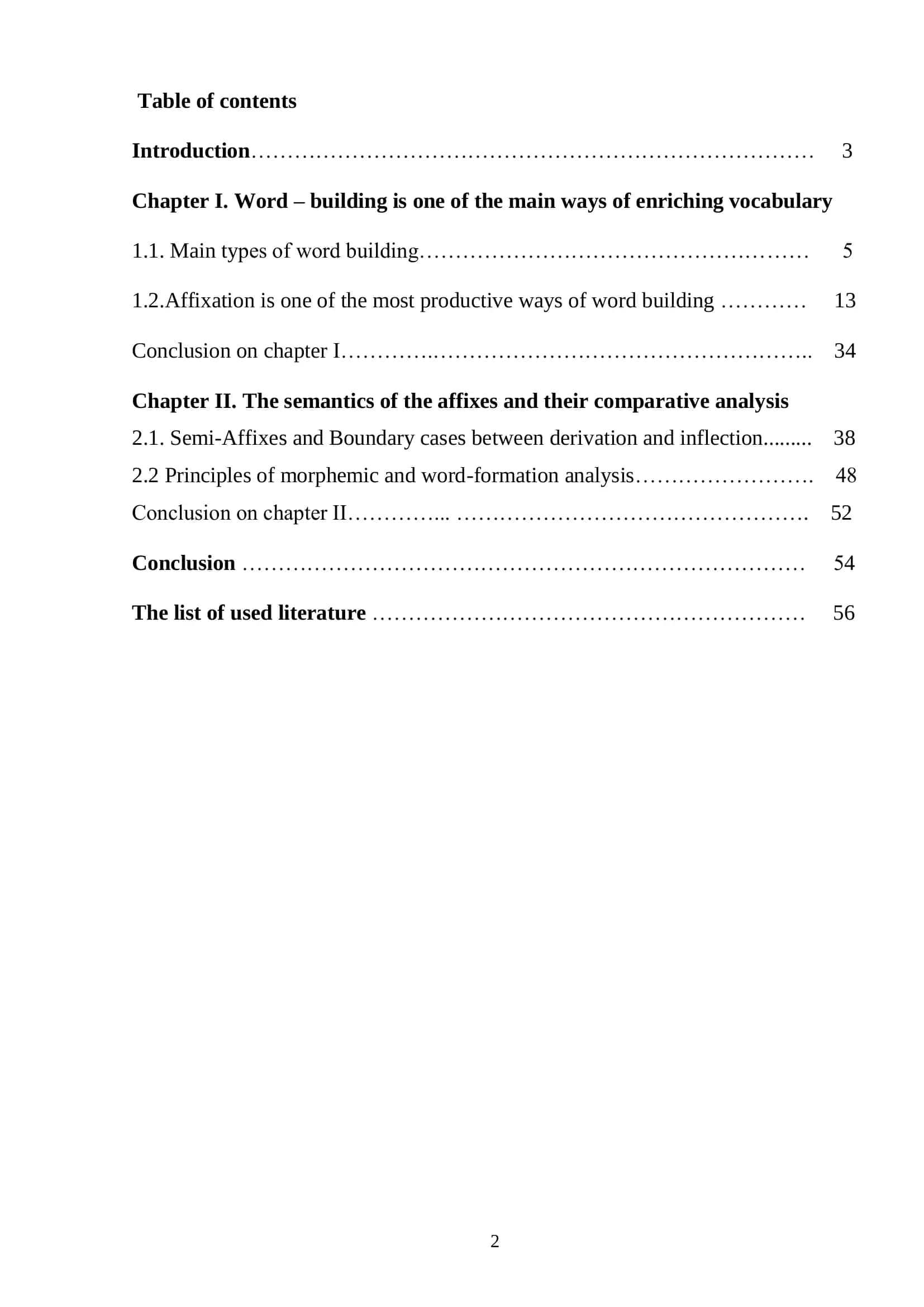 Distinctive features of word building process 2