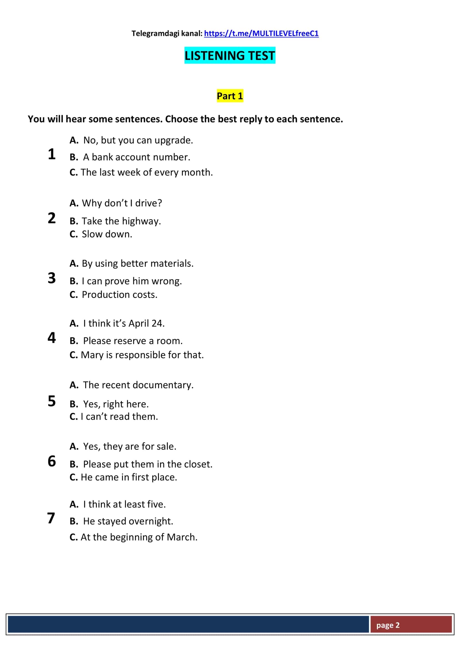 MOCK TEST 2