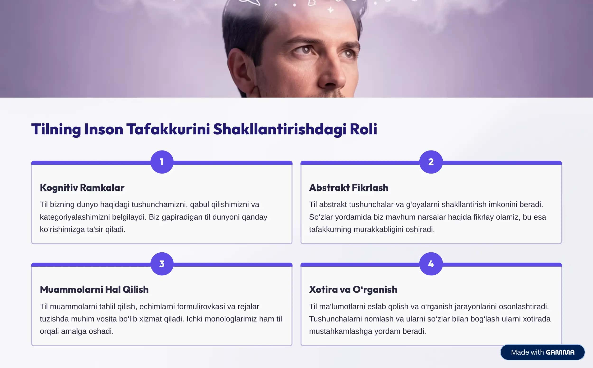 Til va Tafakkur Munosabati 2