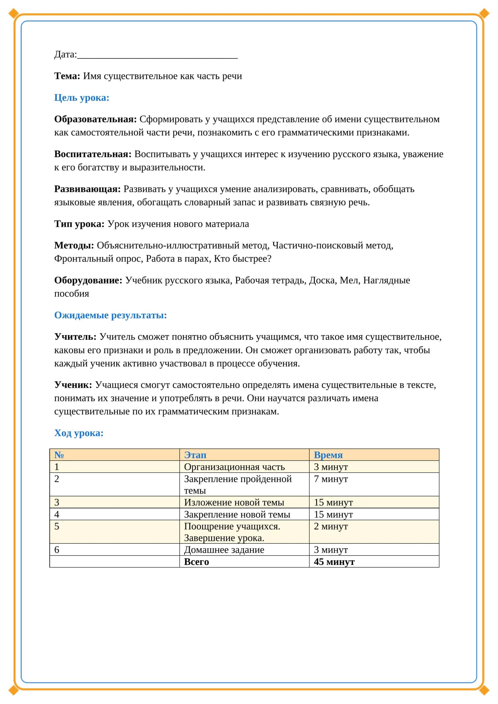 Lesson on Имя существительное как часть речи 2