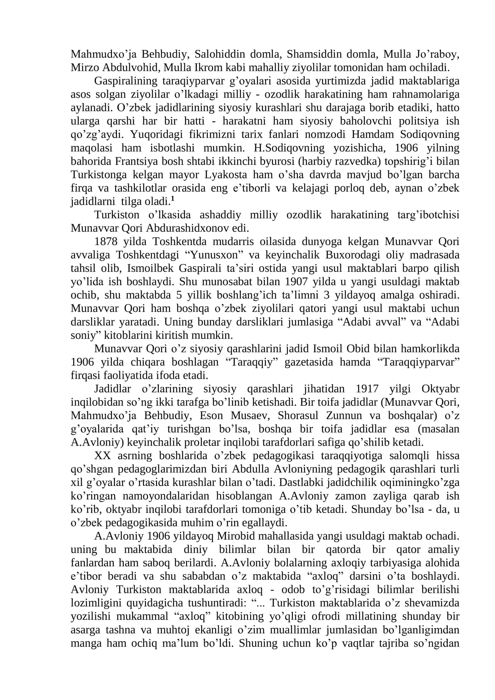 Turkistonda Jadidchilik Harakati 2