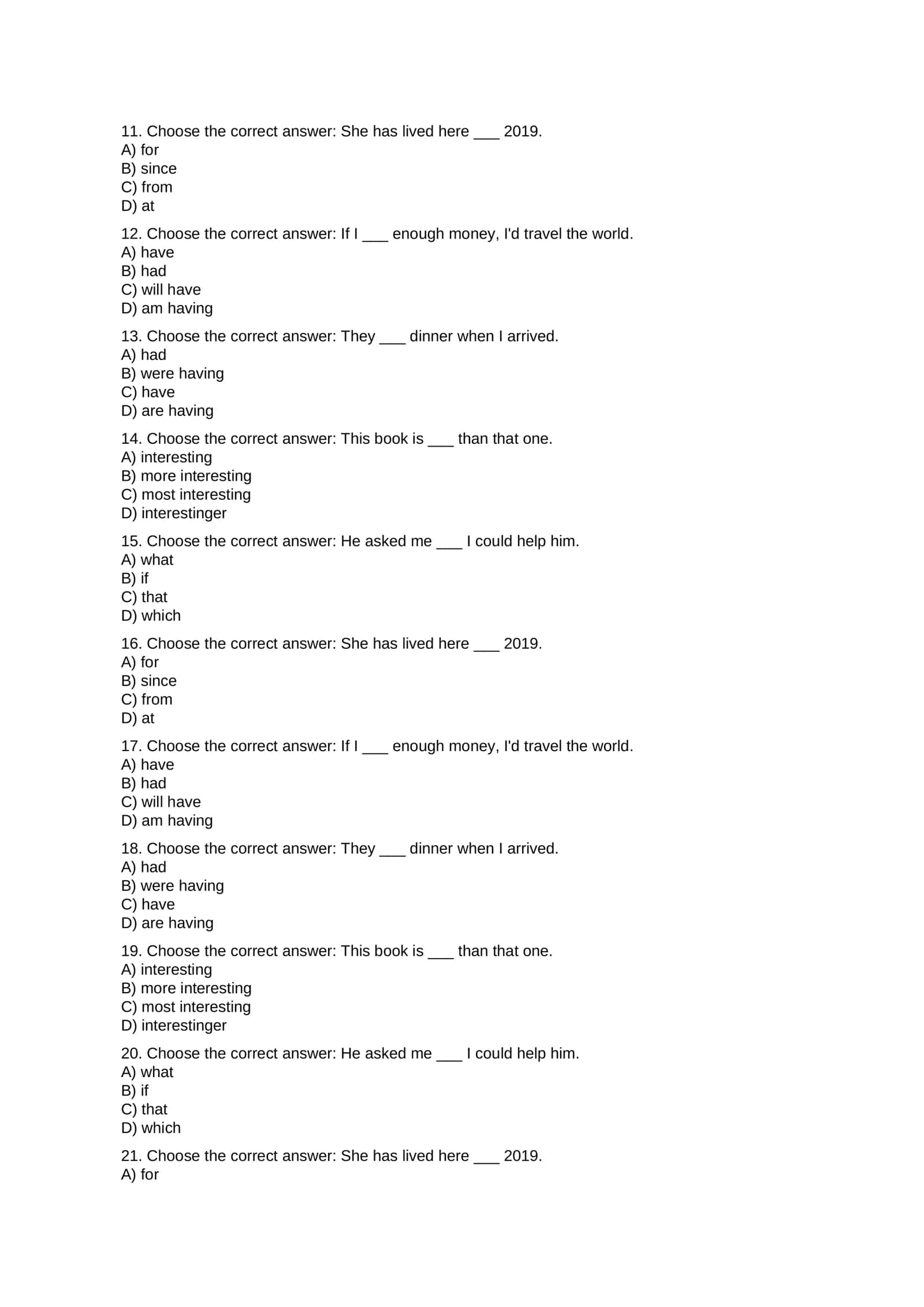 A2 va B1 Pre-Intermediate - 100 Testlar 2