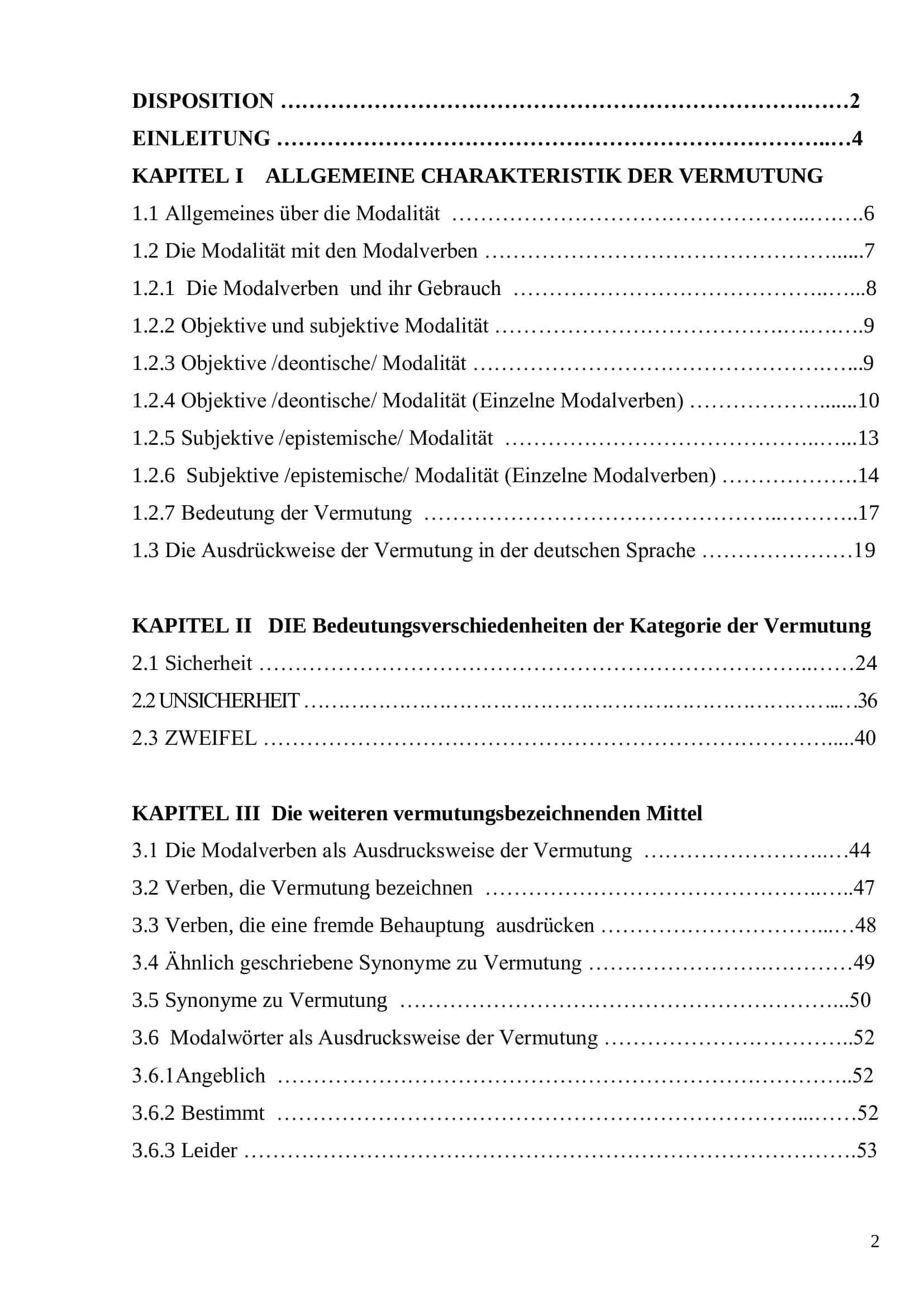 DIE GRAMMATISCHEN AUSDRUCKSMITTEL DER VERMUTUNG IM DEUTSCHEN 2