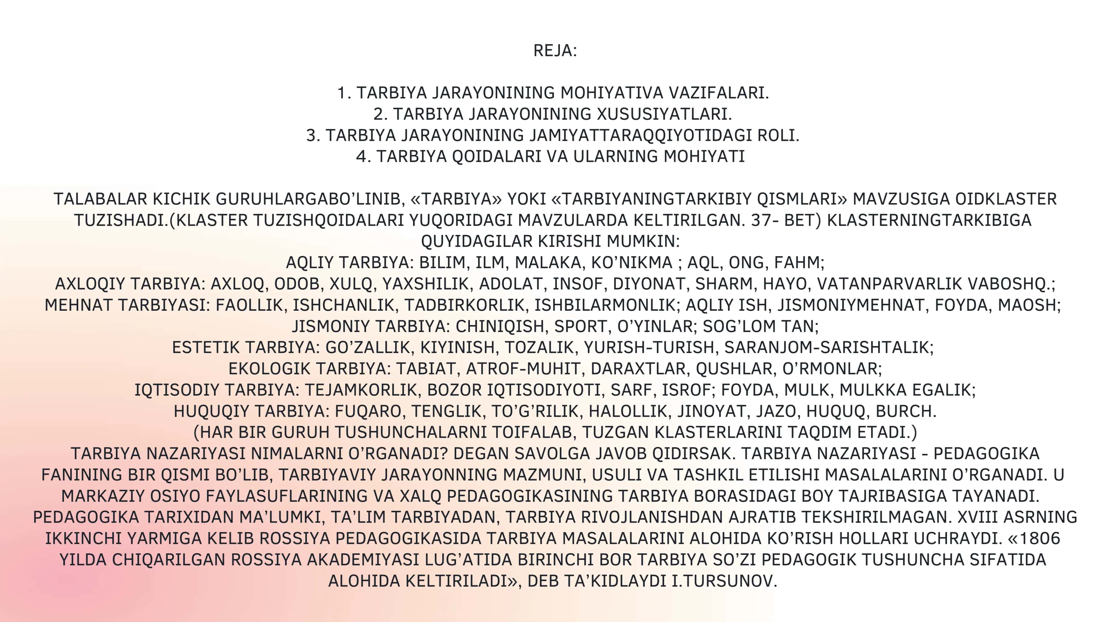O’zbekona tarbiya tamoyillari 2