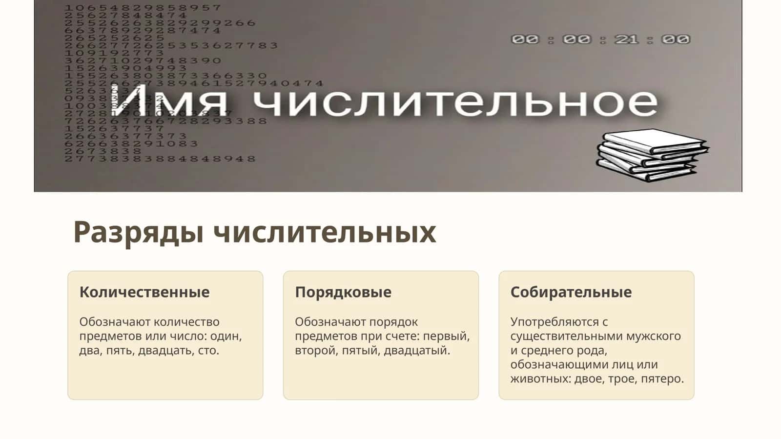Имя числительное 2
