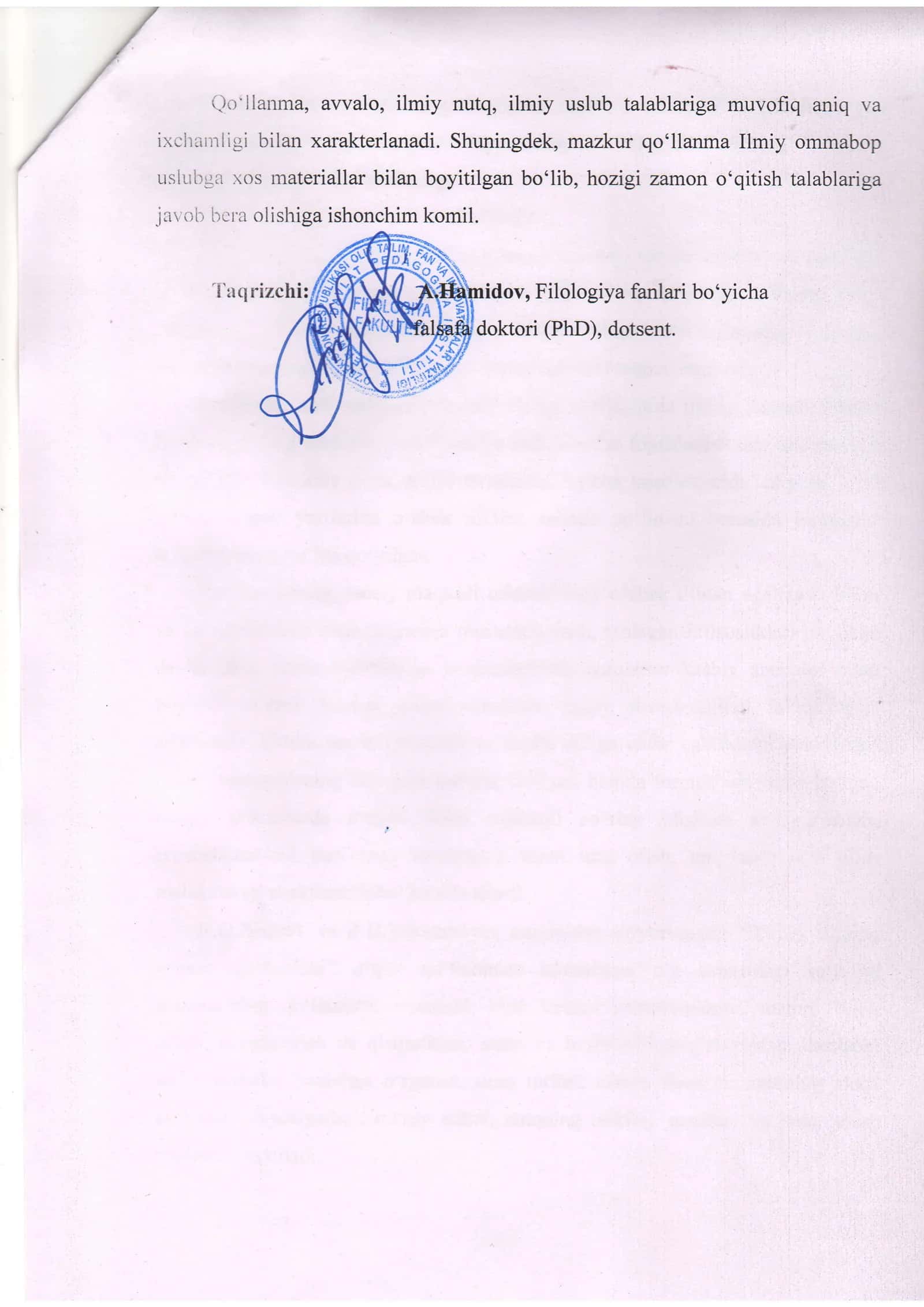 O'zbek tilining sohada isiri 2