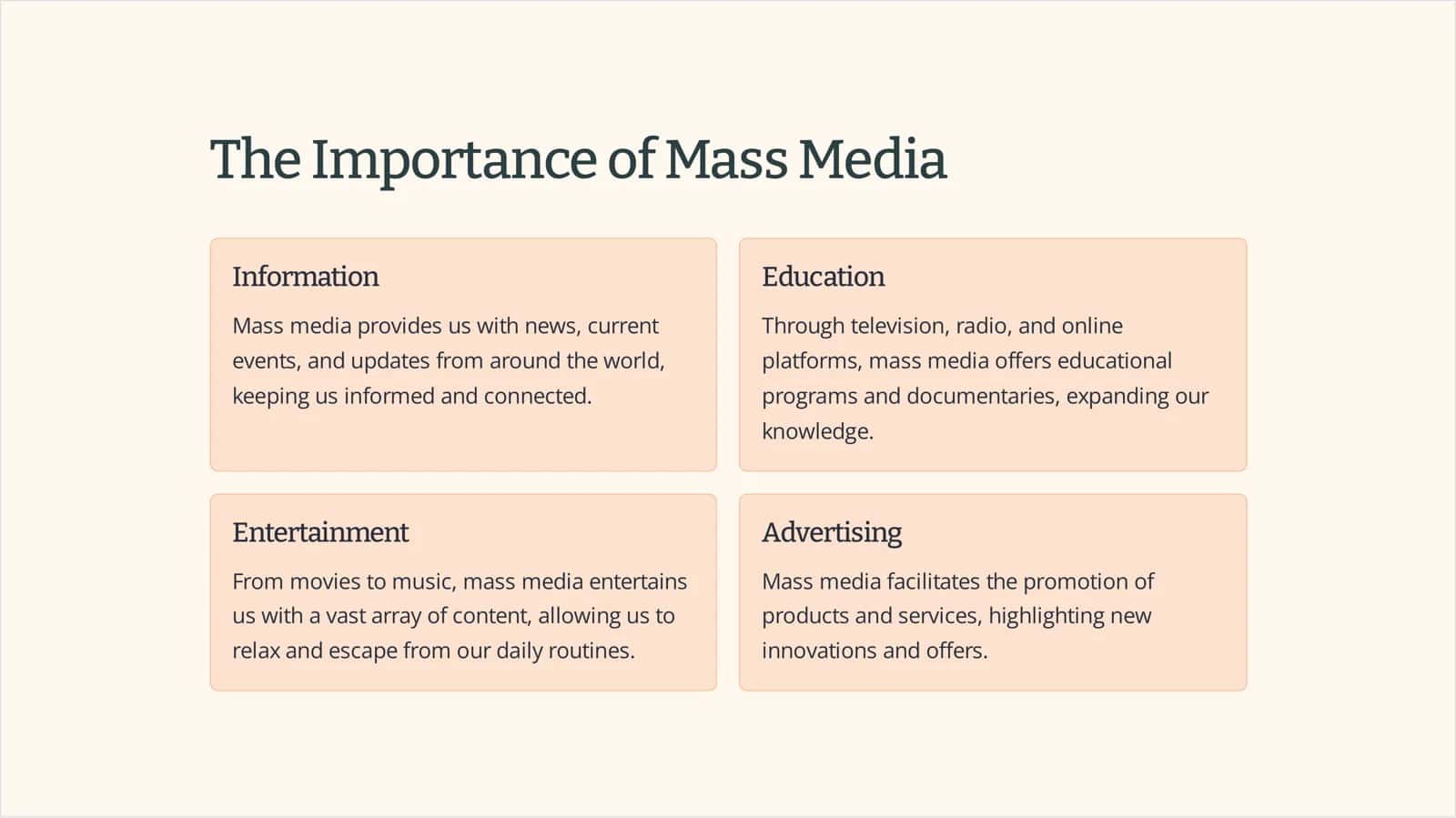 Mass Media in Our Life 2
