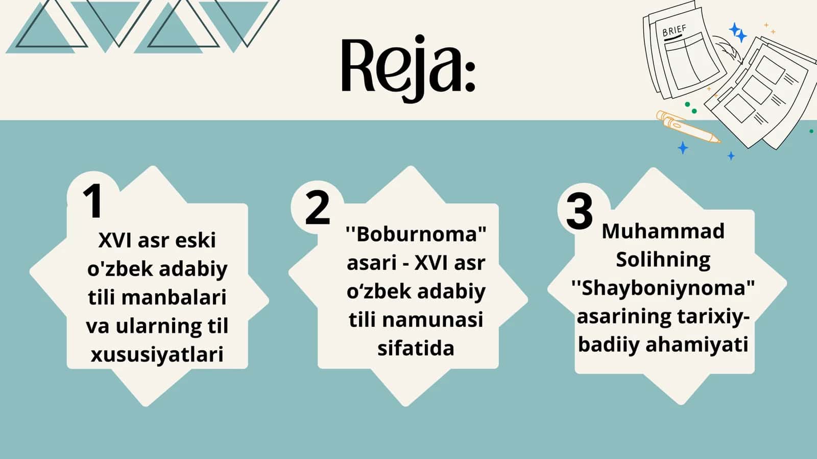 XVI asr oʻzbek adabiy tili 2