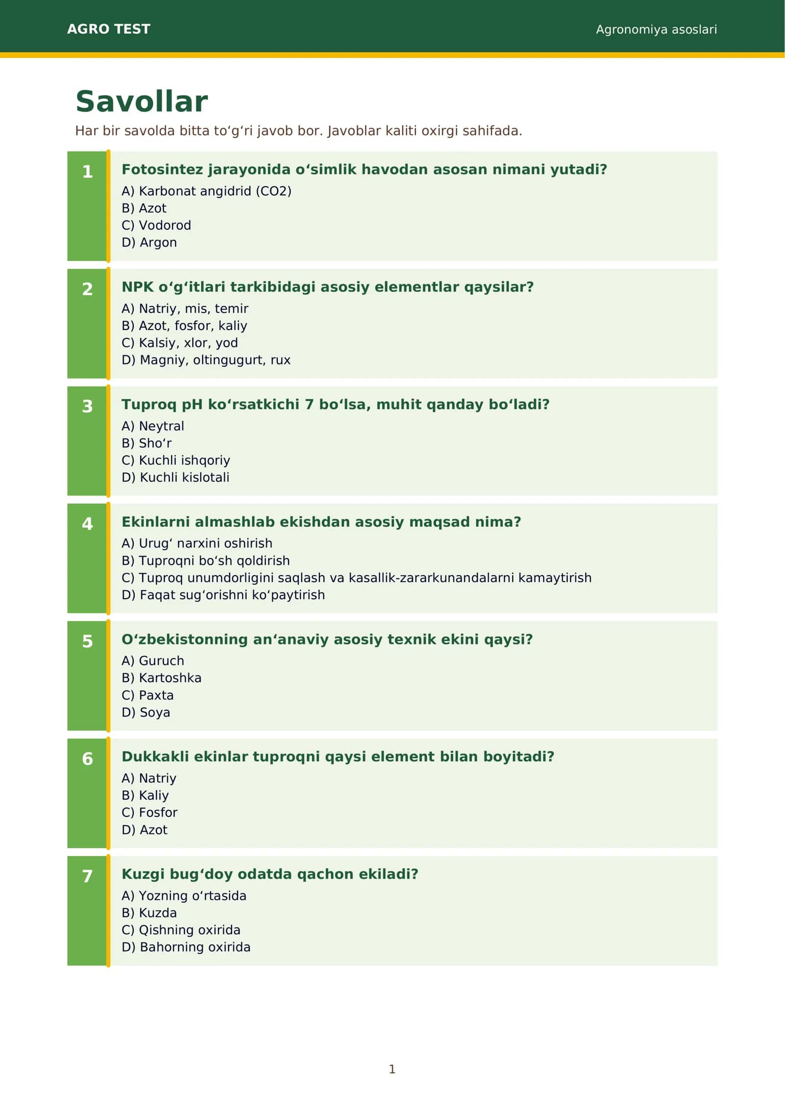 AGRO TEST 2