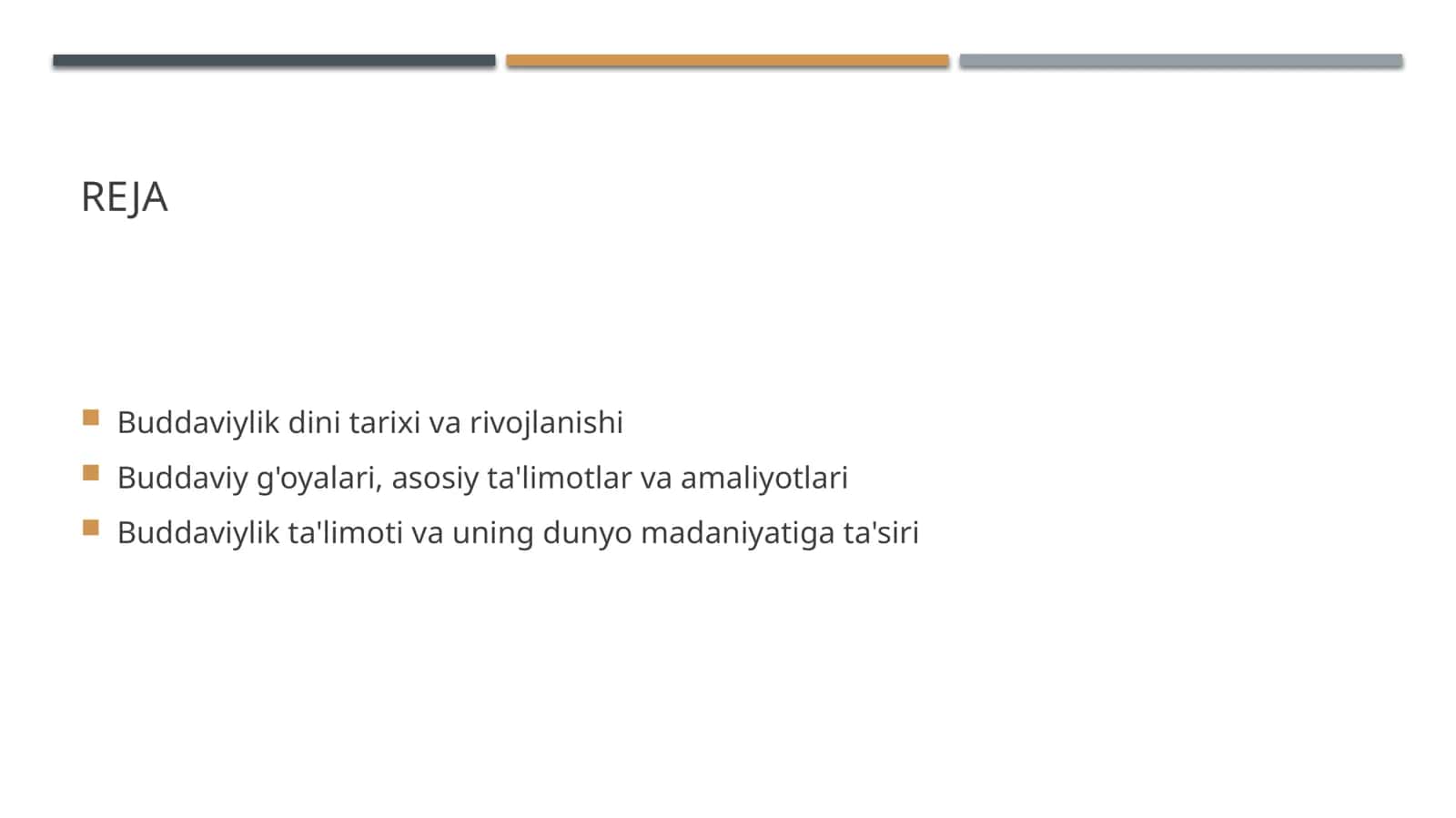 BUDDAVIYLIK DINI TARIXI VA G'OYALARI 2