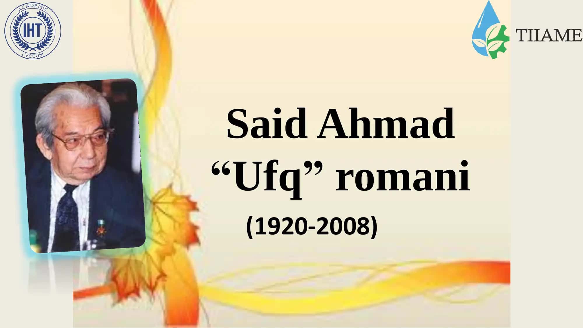 Said Ahmad“Ufq” romani 2