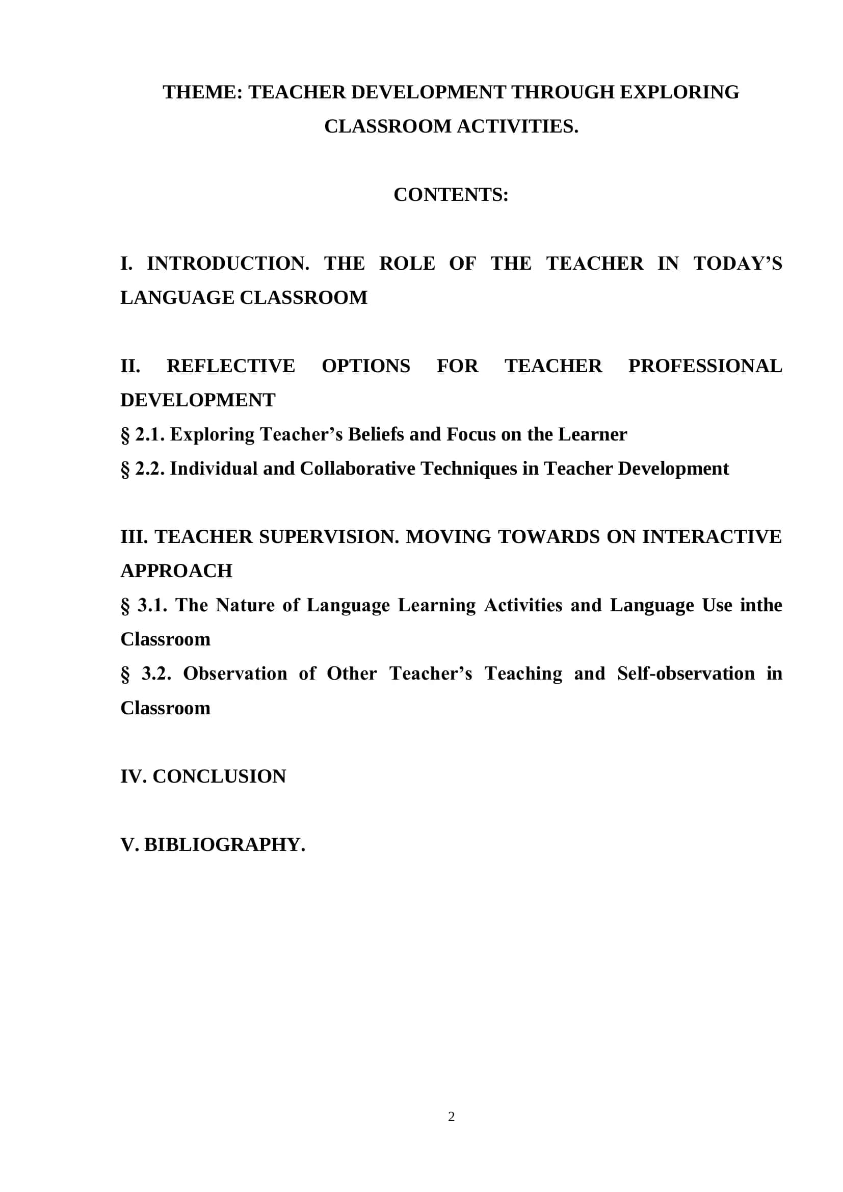 Detailed study on teacher development through exploring classroom activities with reflective options and interactive approaches 2