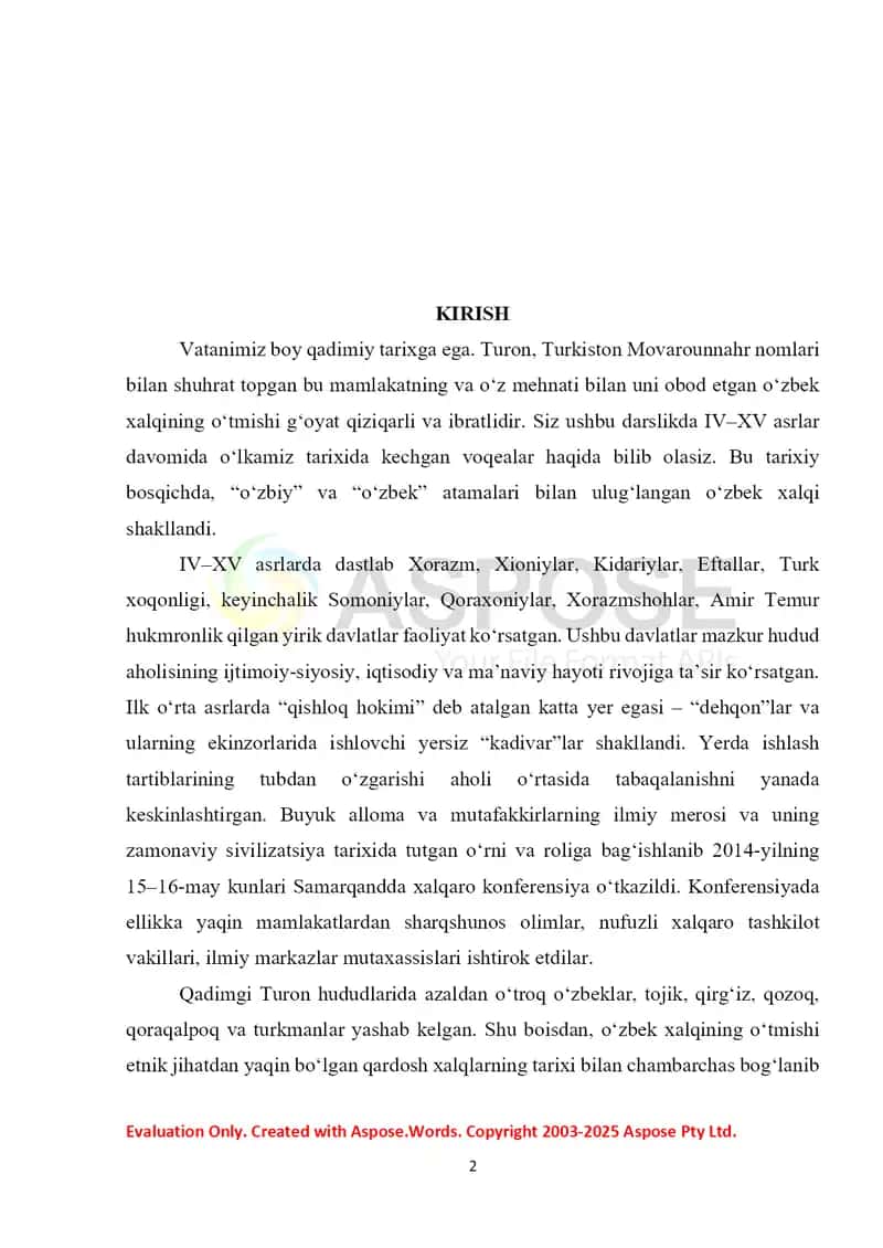 7-sinf O'zbekiston tarixi konspektlar 2