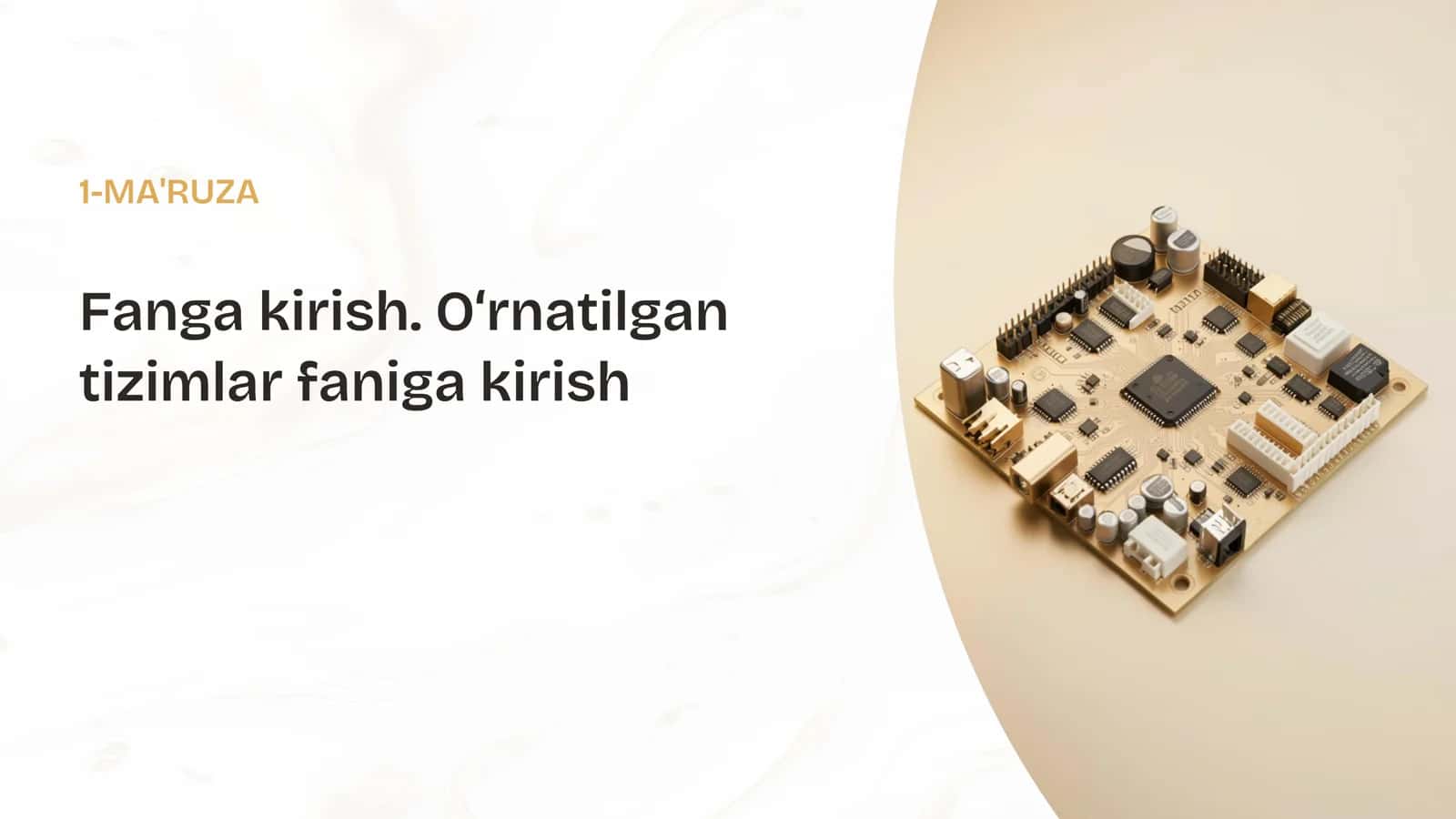 O‘rnatilgan tizimlar 2