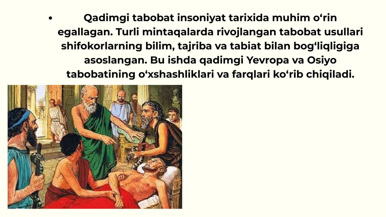qadimgi yevropa va osiyo tabobati 2