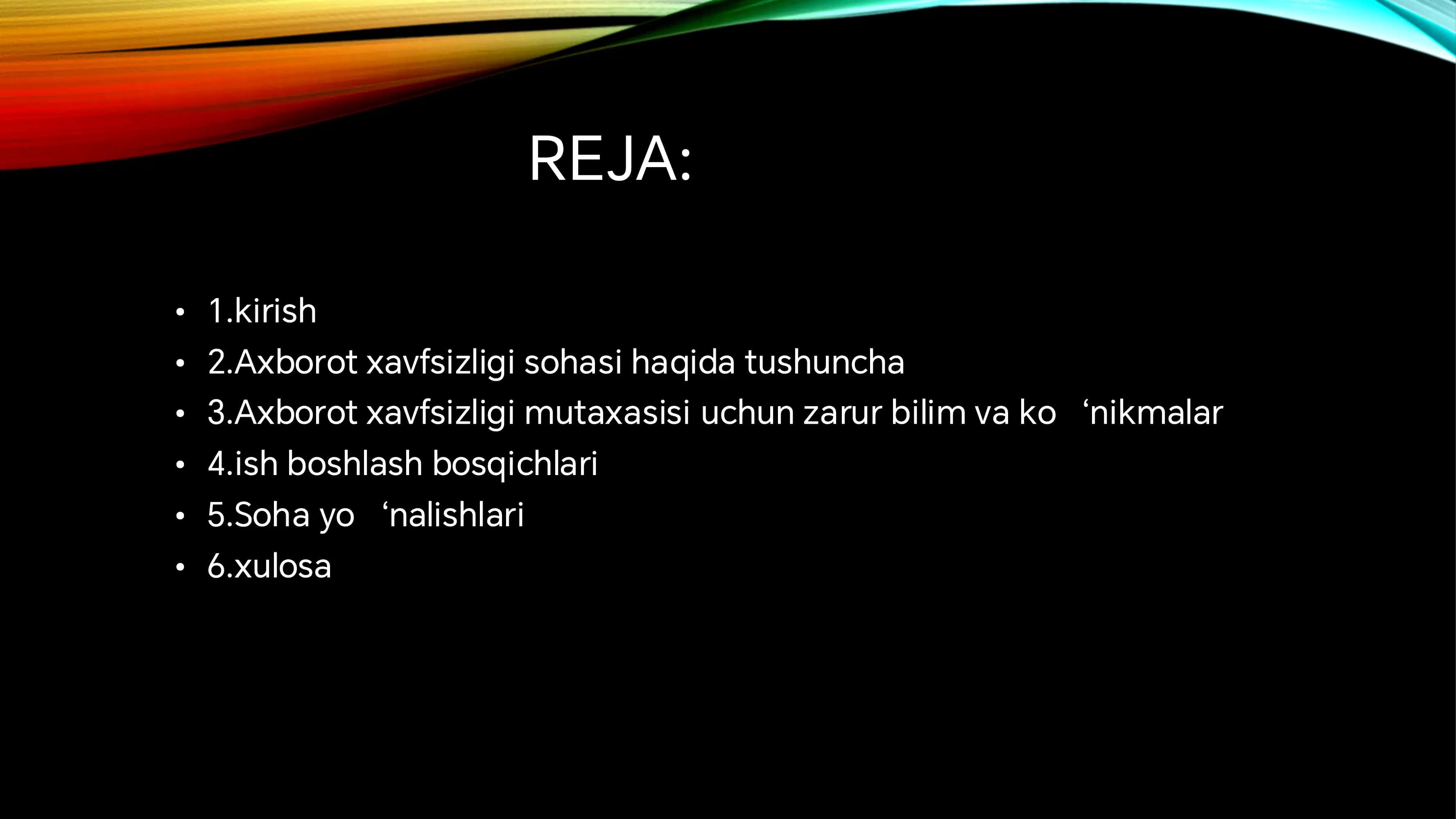 Axborot xavfsizligi soxasida ish boshlash 2