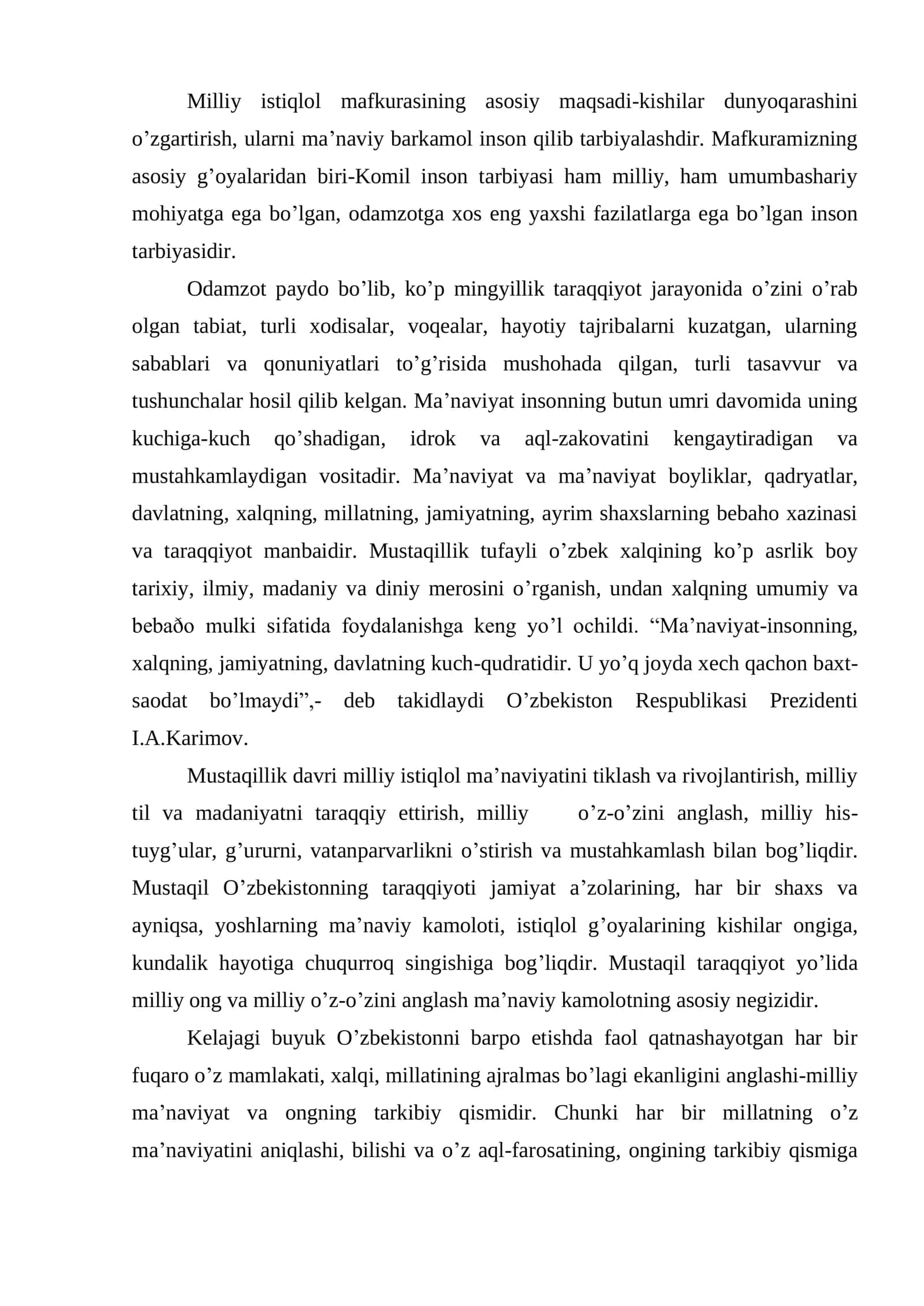Bilim inson ma’naviy kamoloti omili 2