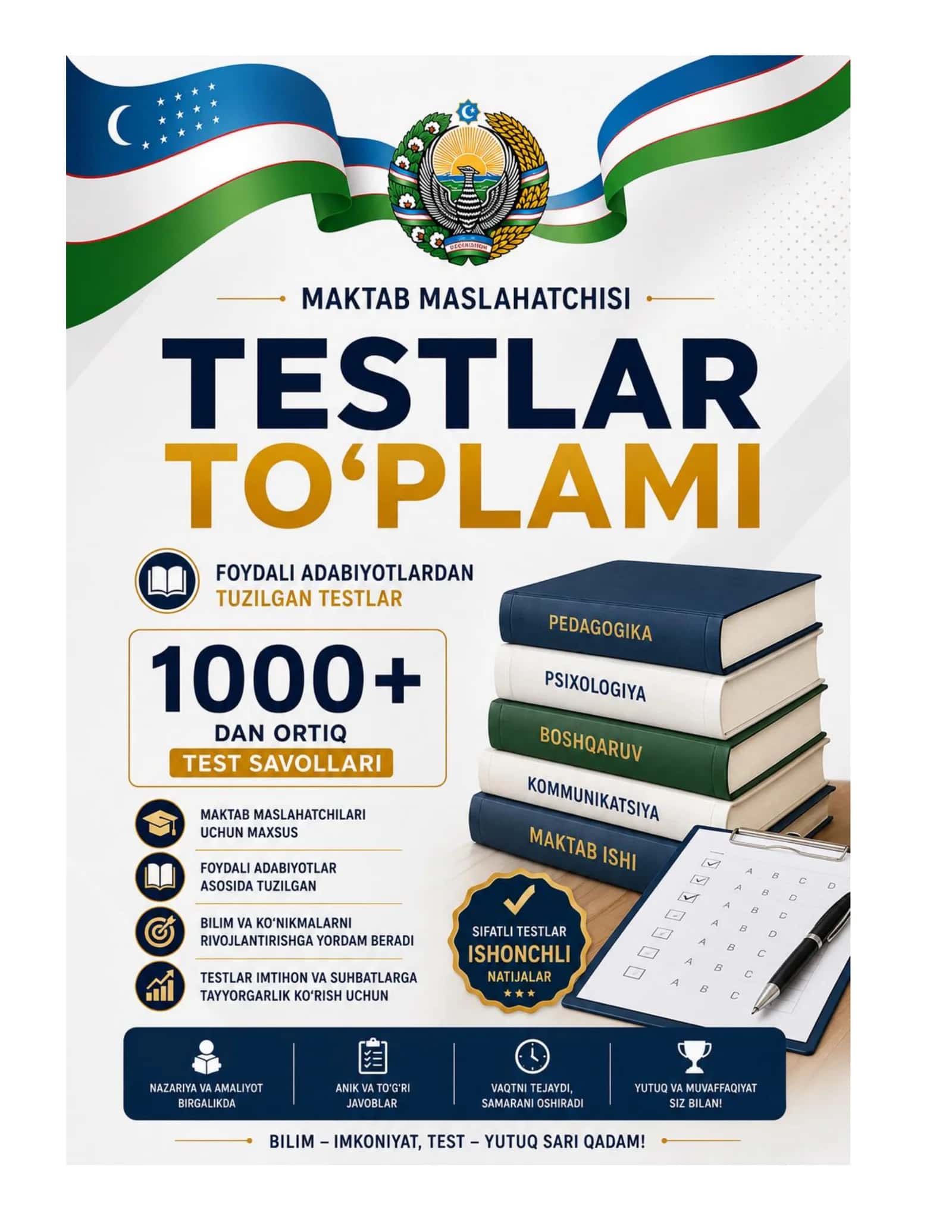 Maktab maslahatchisi 1000 ta test 2