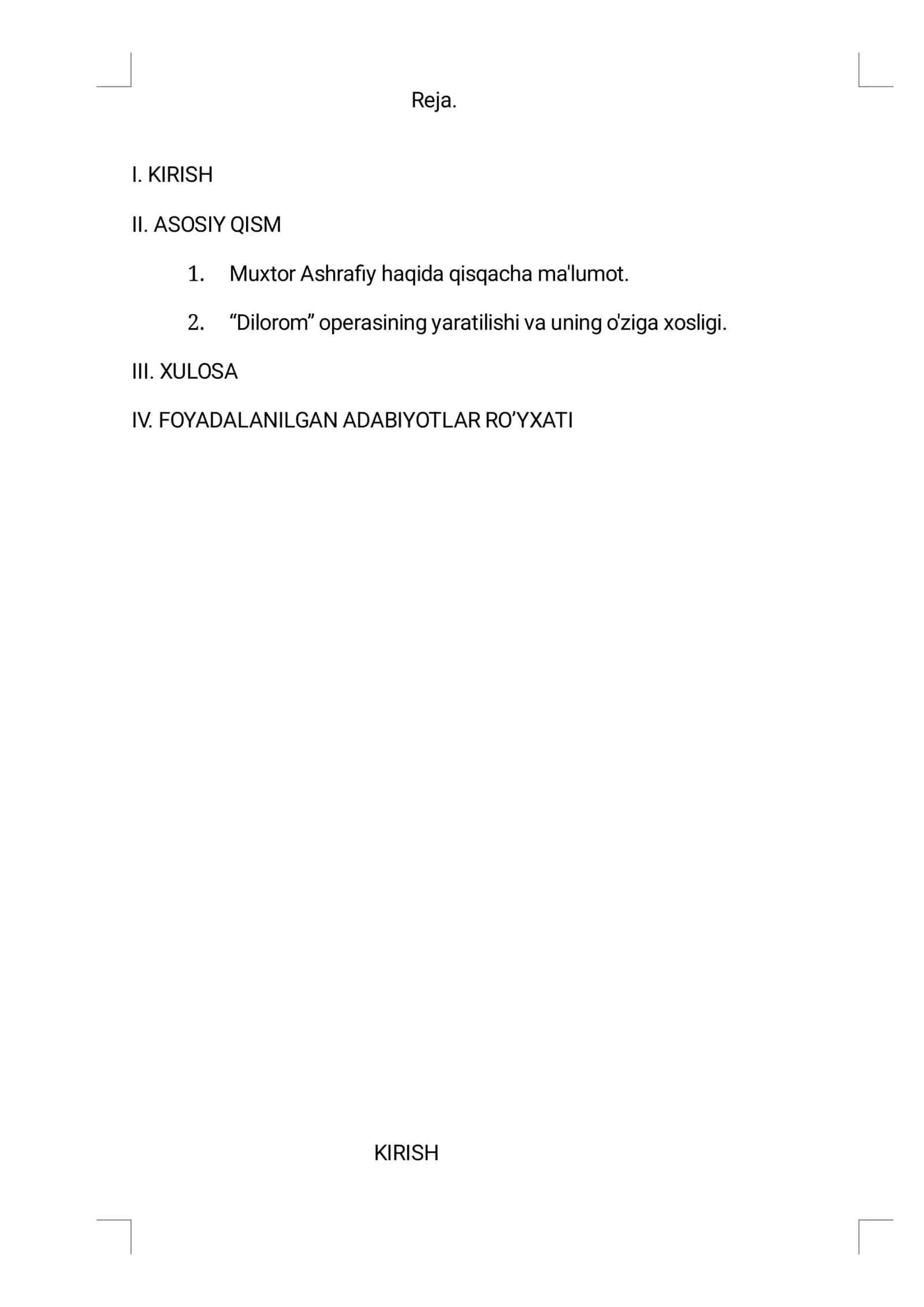 Muxtor Ashraﬁy “Dilorom” operasi 2