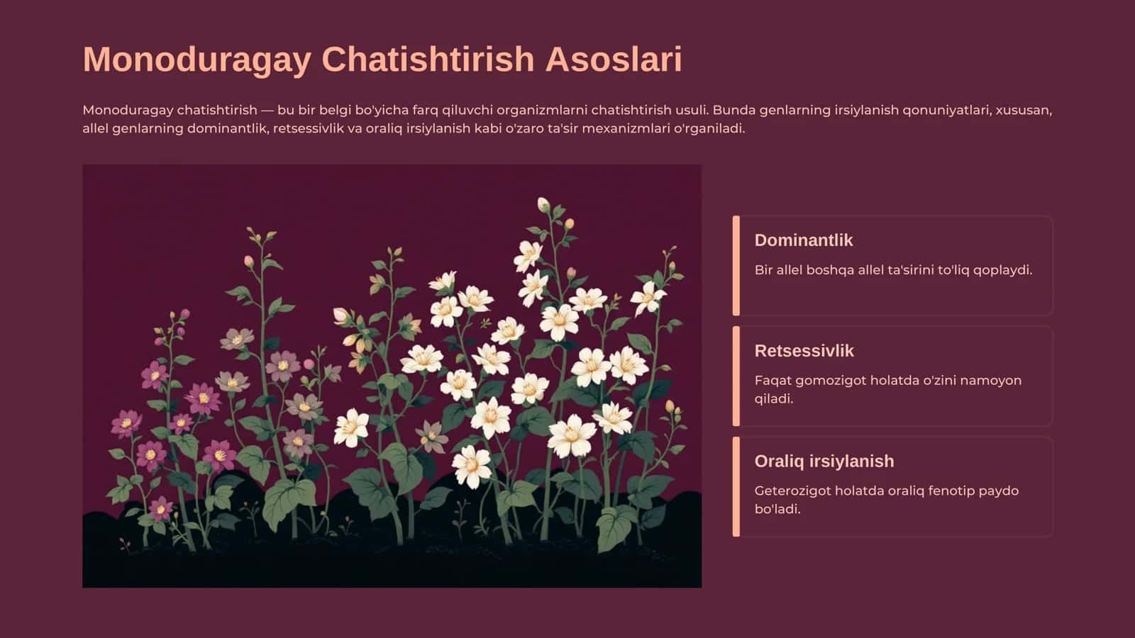 Genetik Chatishtirish Asoslari 2
