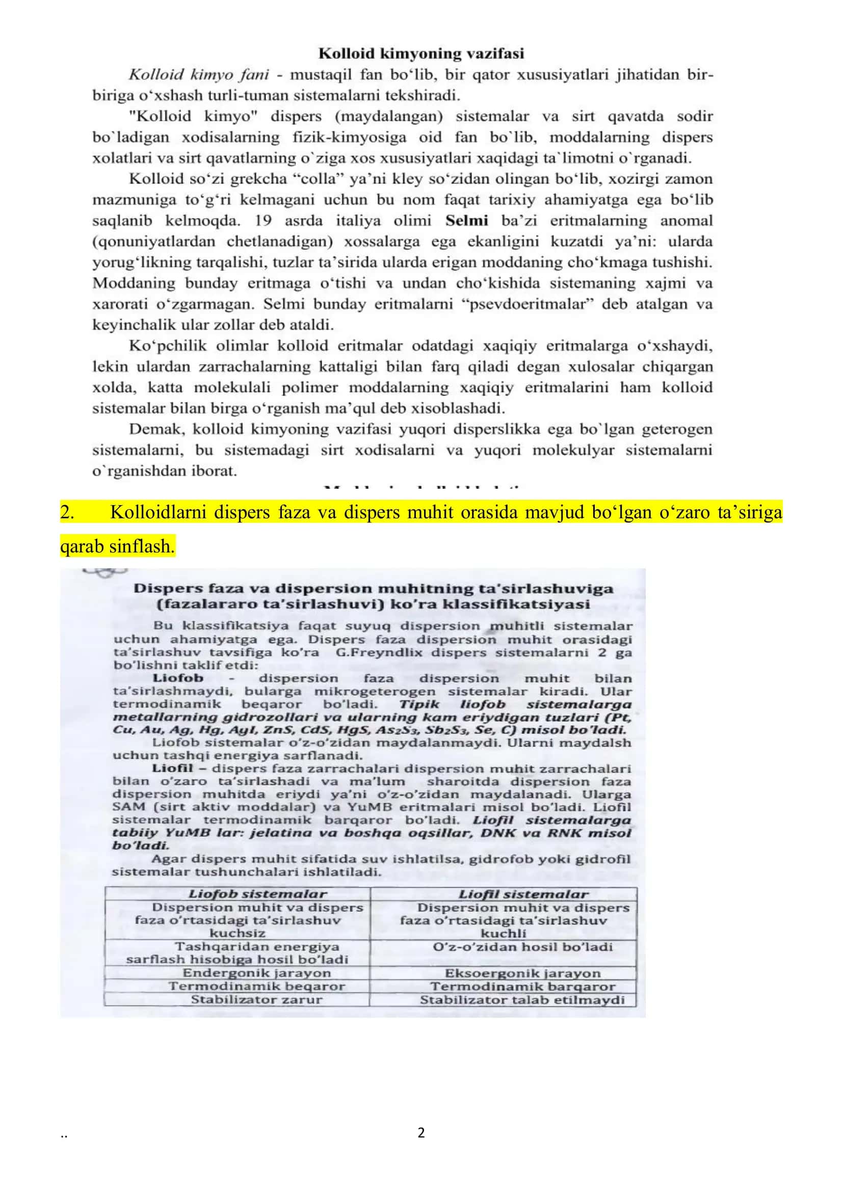Kolloid sistemalar 2