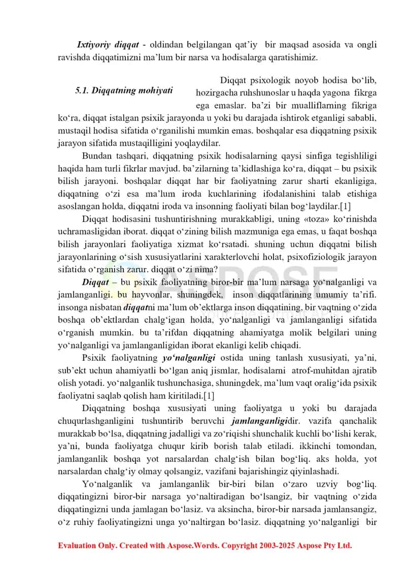Diqqat va Sezgi 2