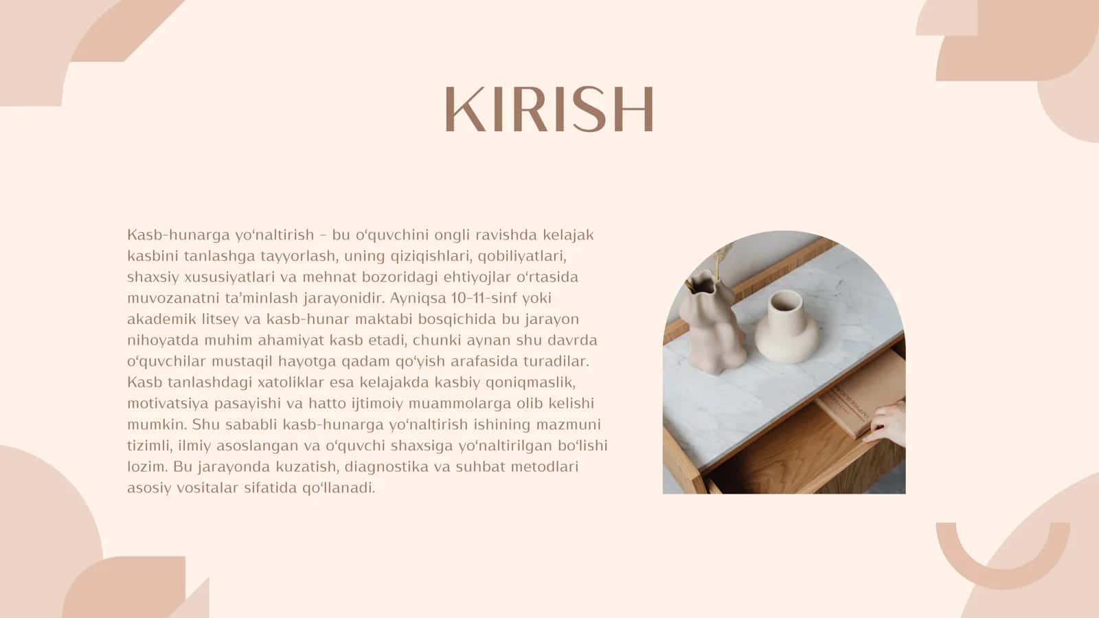KASB HUNARGA YOʻNALTIRISH ISHINING MAZMUNI 2