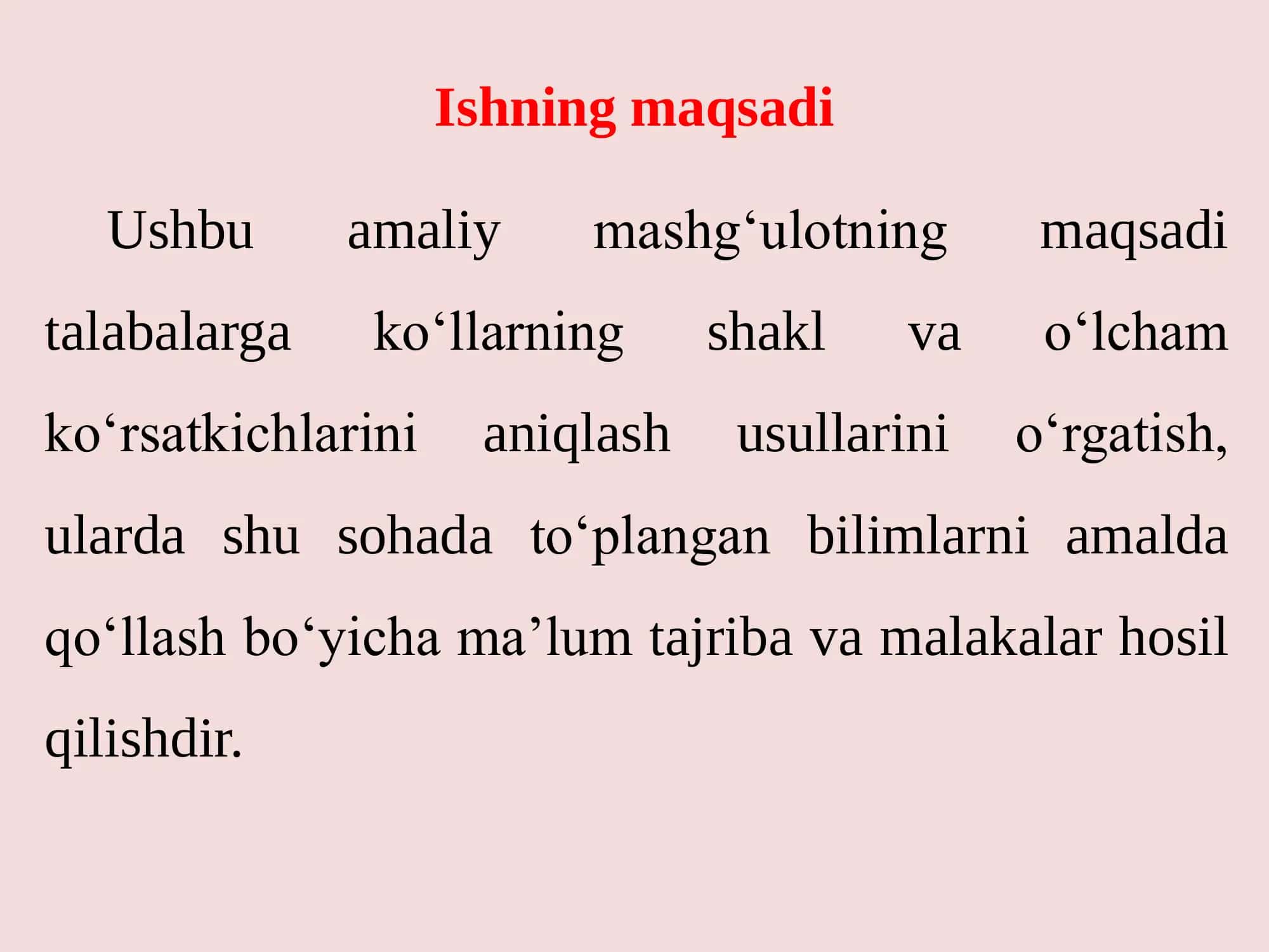 Ko’llarning marfometrik ko’rsatkichlarini aniqlash 2