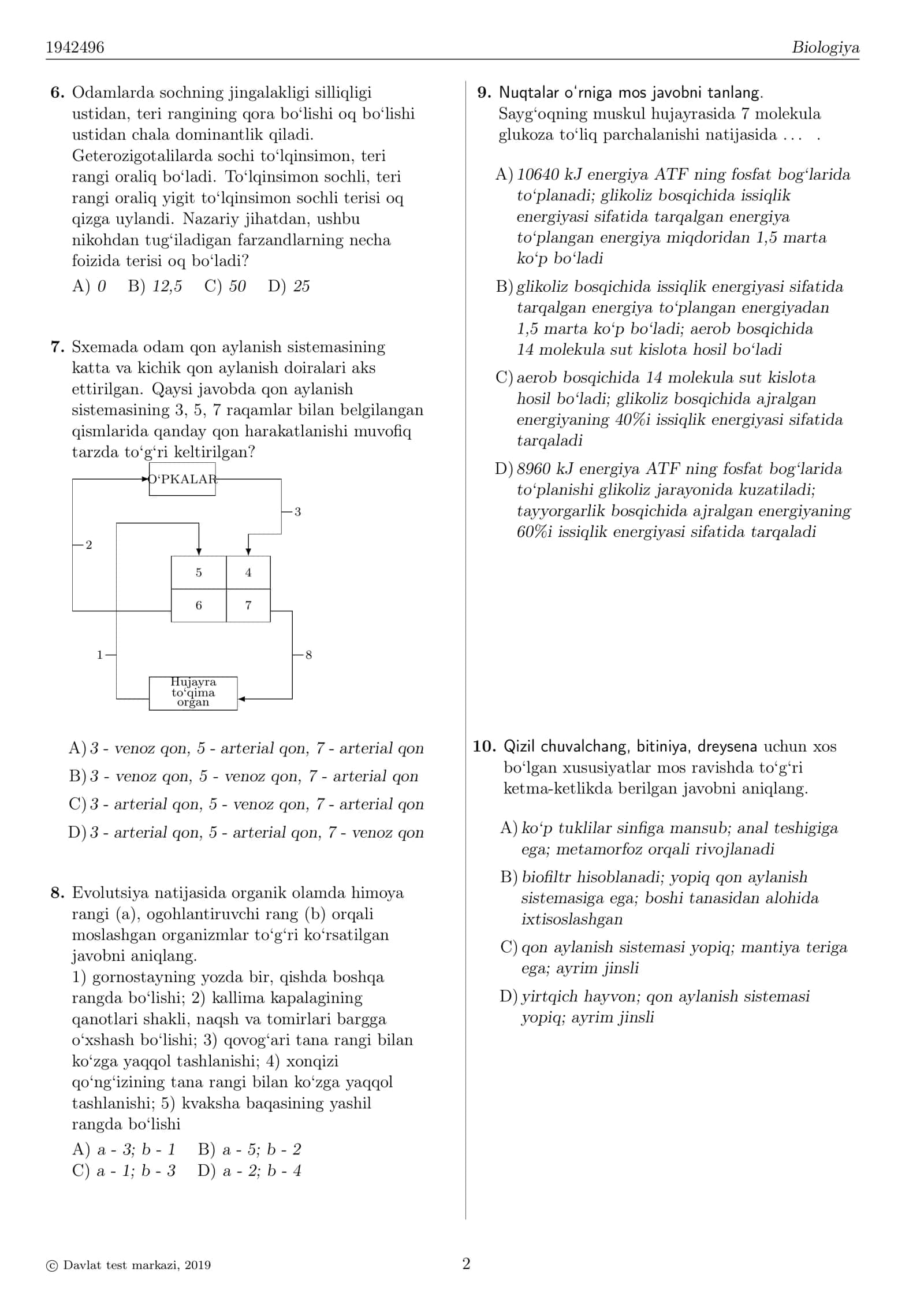 BIOLOGIYA 2