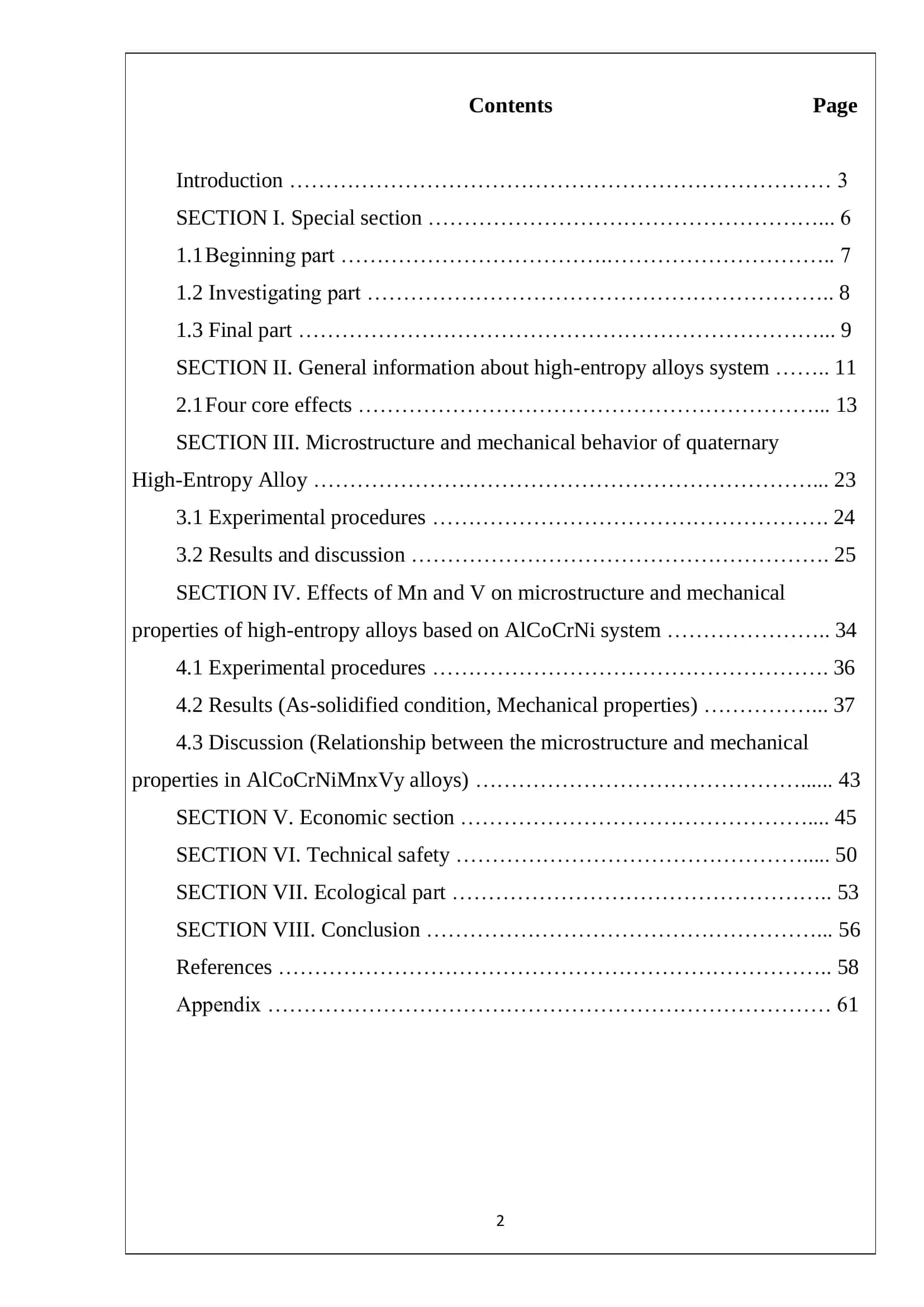 Material science and technology of new materials course 2