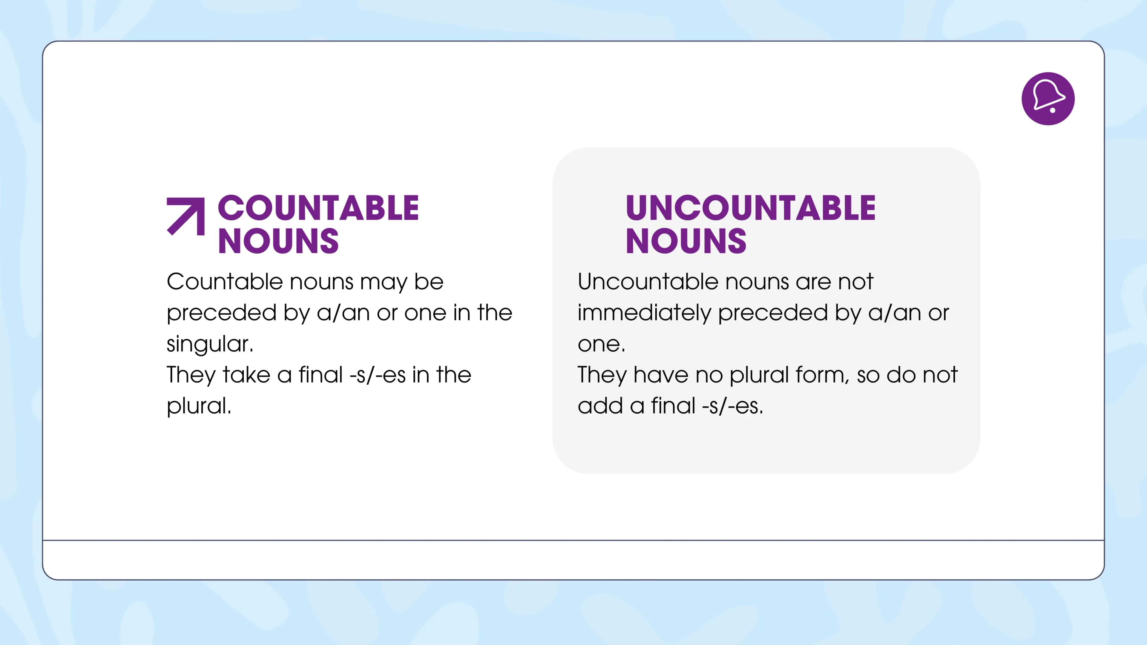 Countable and Uncountable Nouns 2